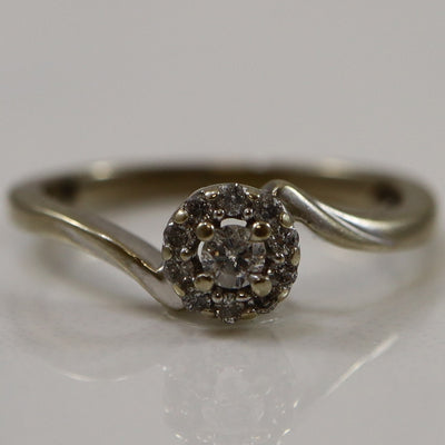 Diamond Bypass Ring | 0.10ctw | SZ 3.25 |
