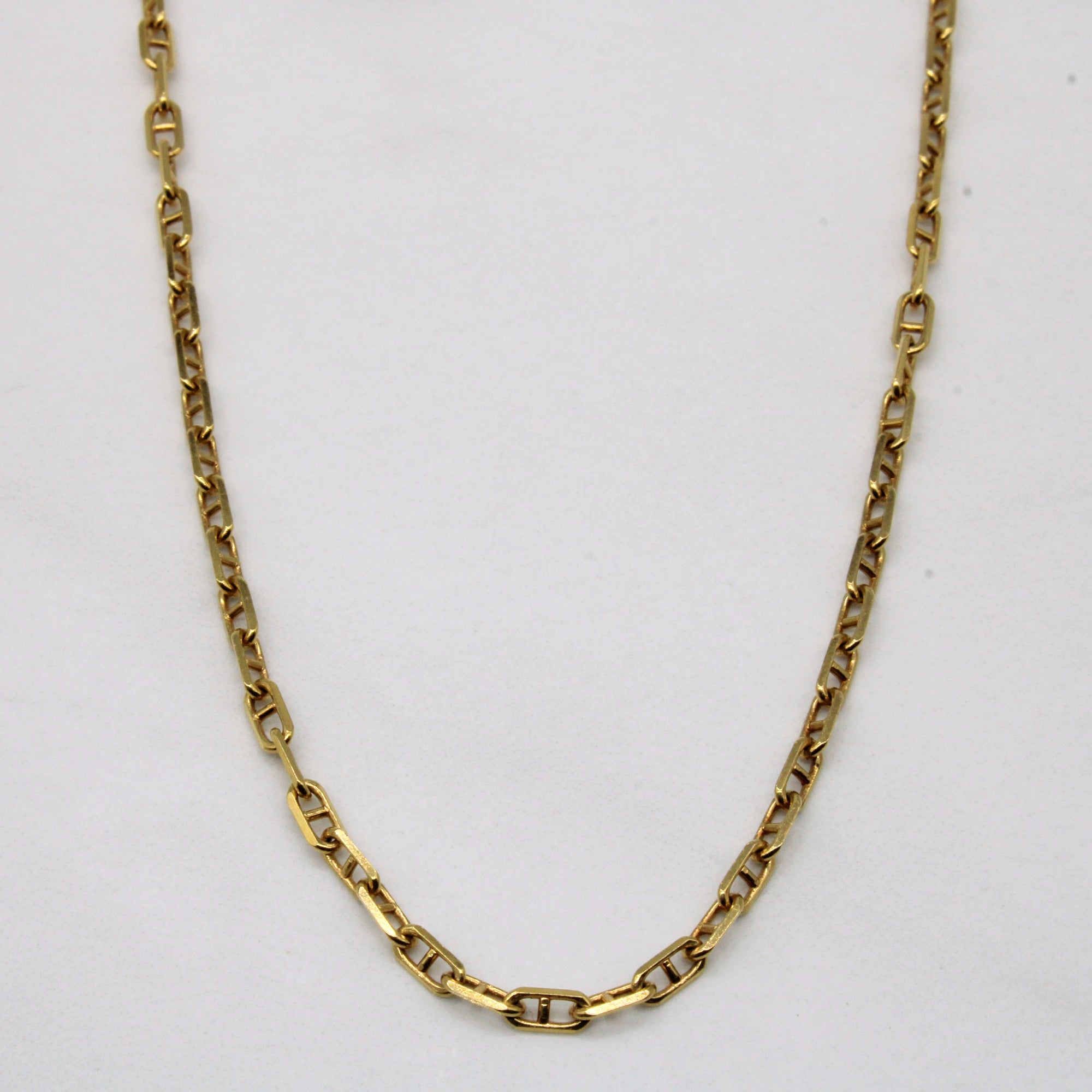 14k Yellow Gold Anchor Link Chain | 24