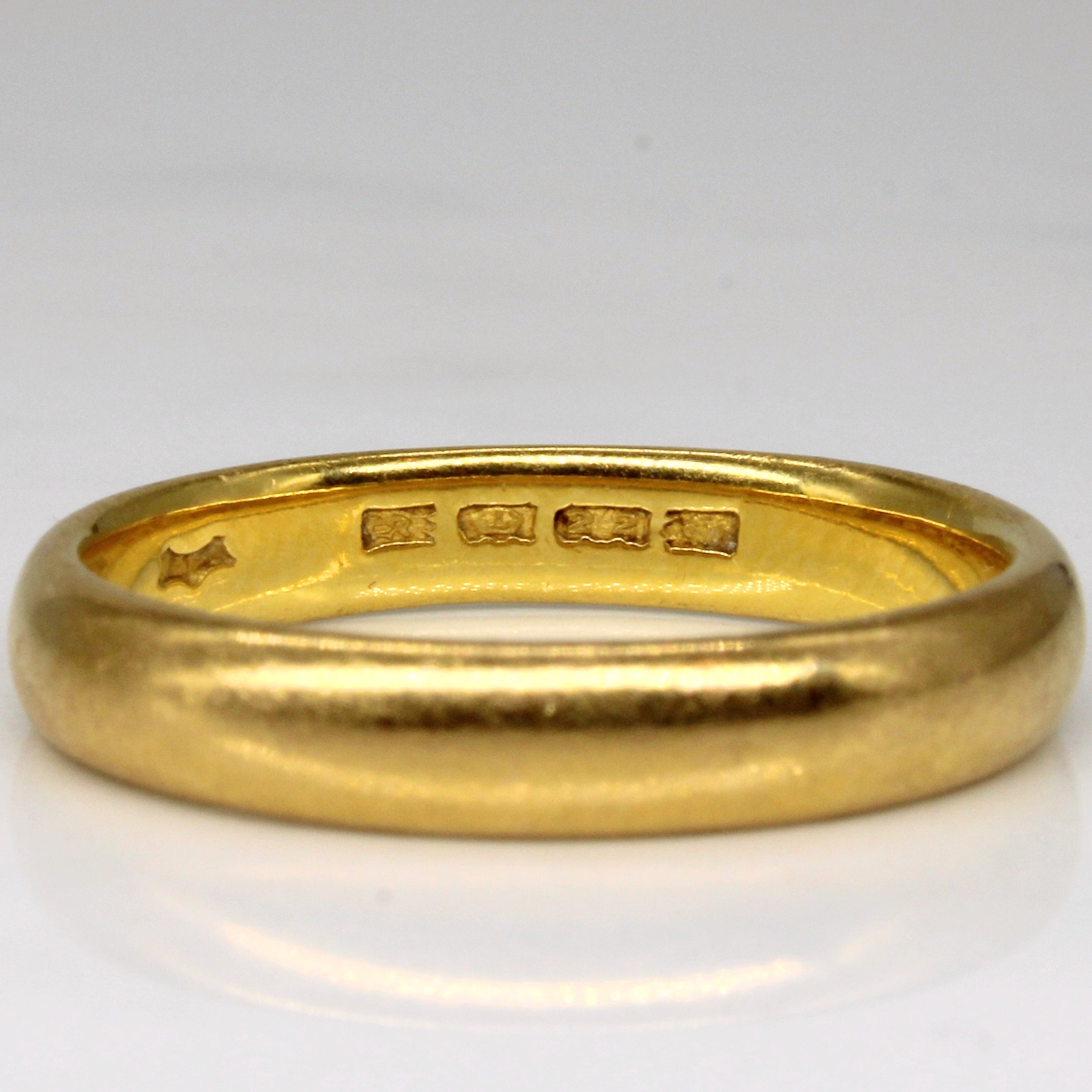 1922 London Hallmarked 22k Yellow Gold Band | SZ 11 |