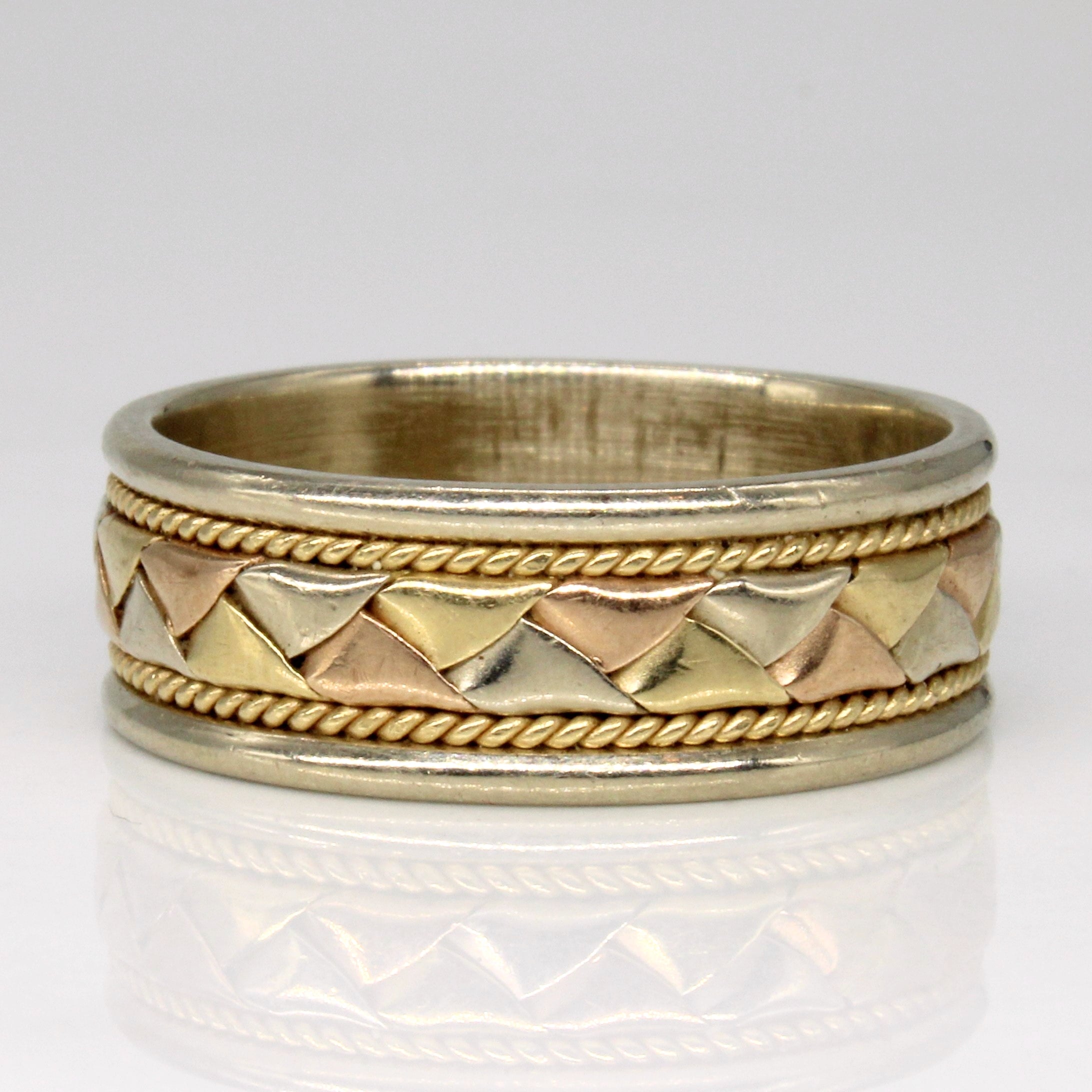 14k Multi Tone Gold Woven Ring | SZ 7 |