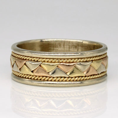 14k Multi Tone Gold Woven Ring | SZ 11 |
