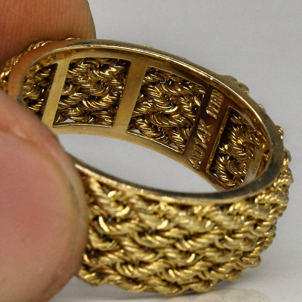 Braided Yellow Gold Ring | SZ 10 |