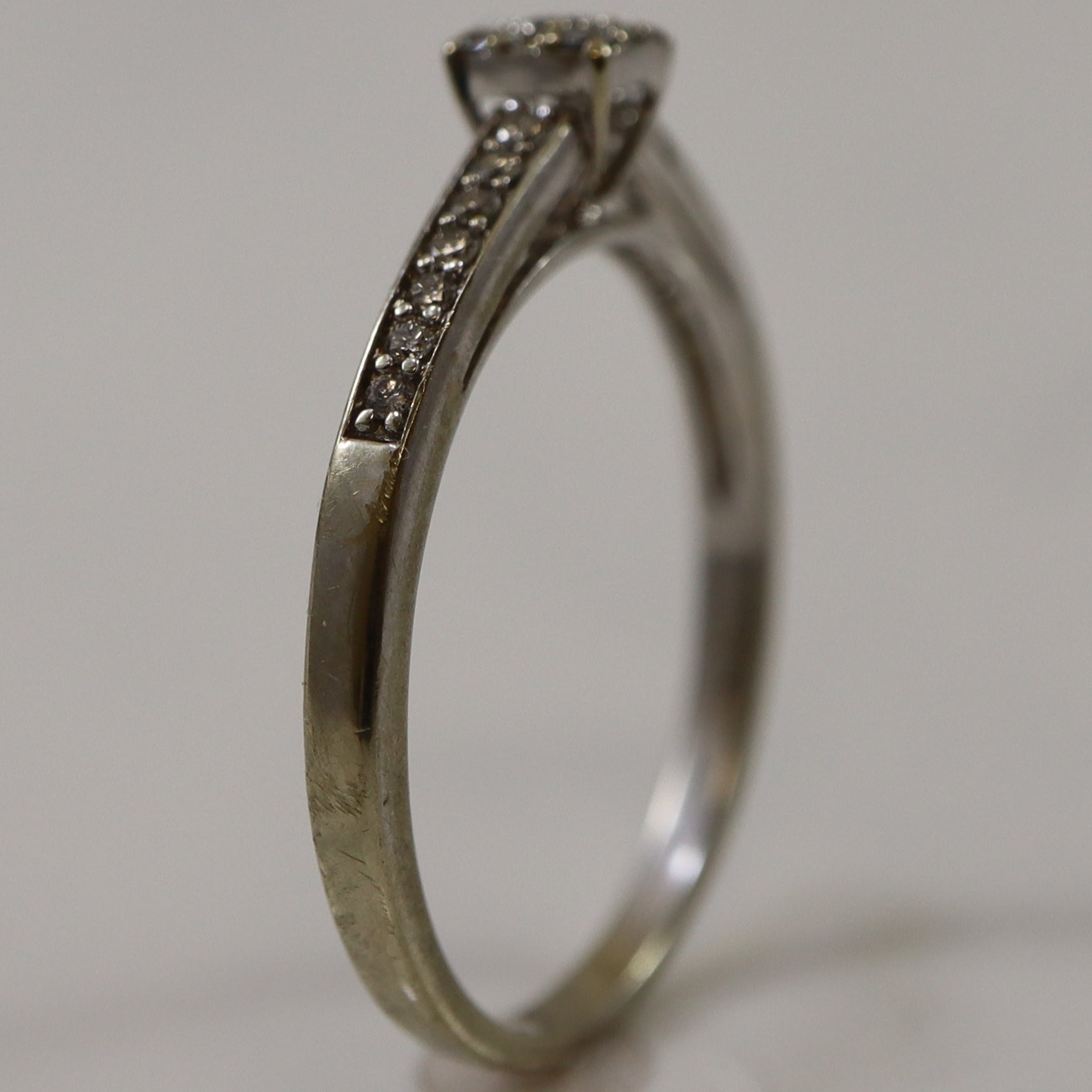 Pave Princess Style Diamond Ring | 0.15ctw | SZ 8.5 |