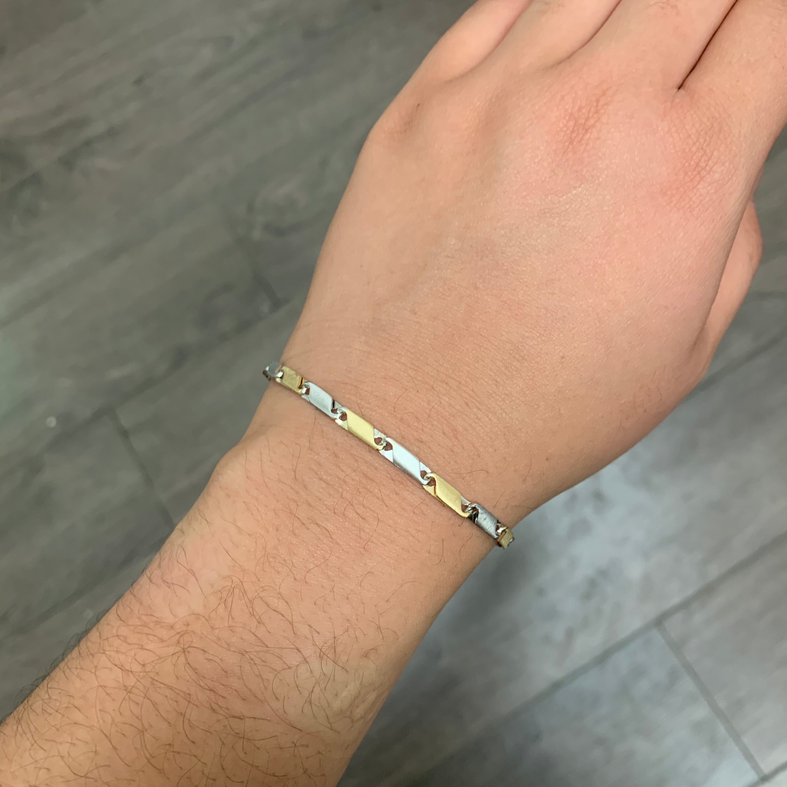 14k Two Tone Bracelet | 7.25" |