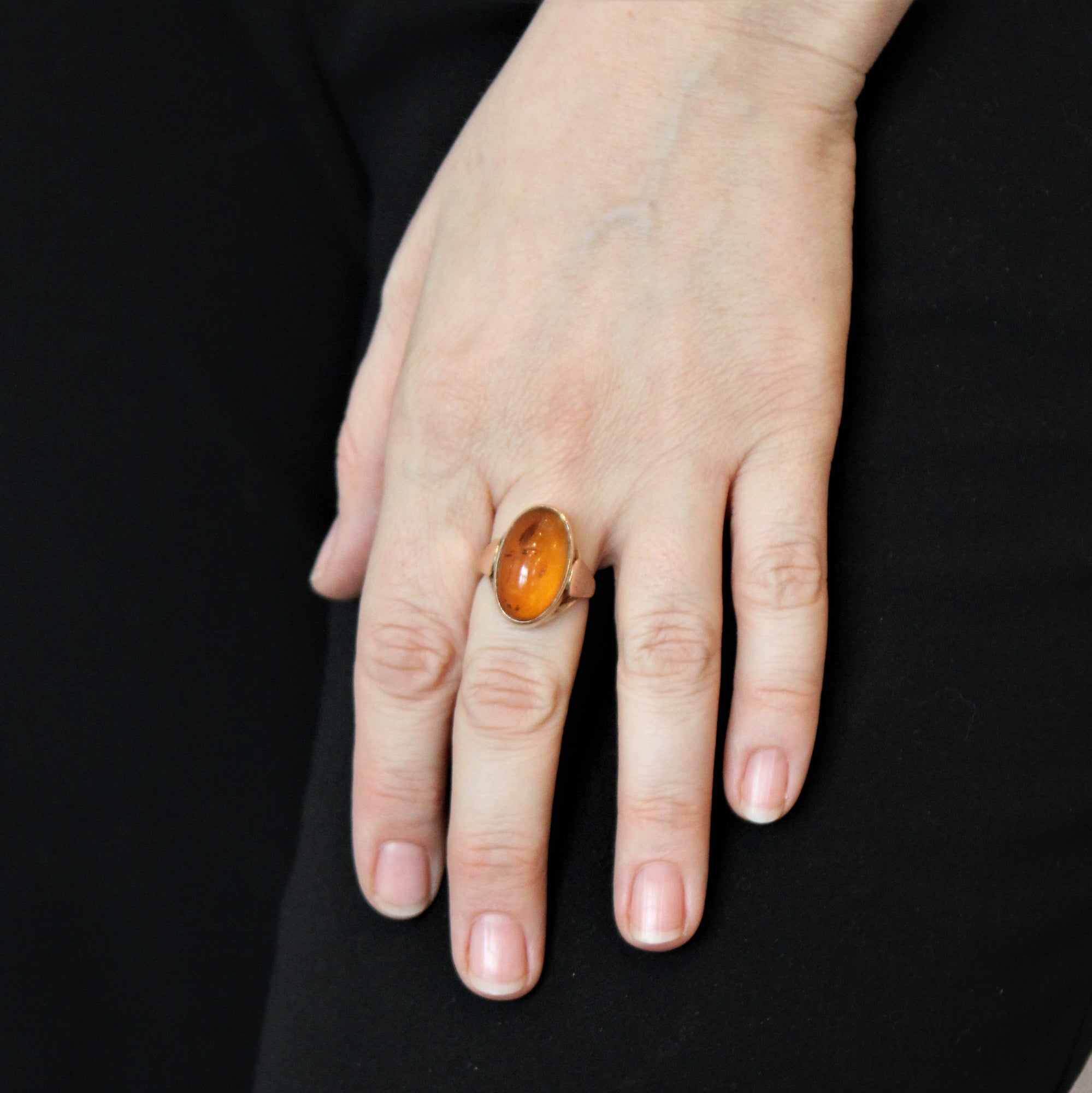 Amber Cocktail Ring | 5.50ct | SZ 7.75 |
