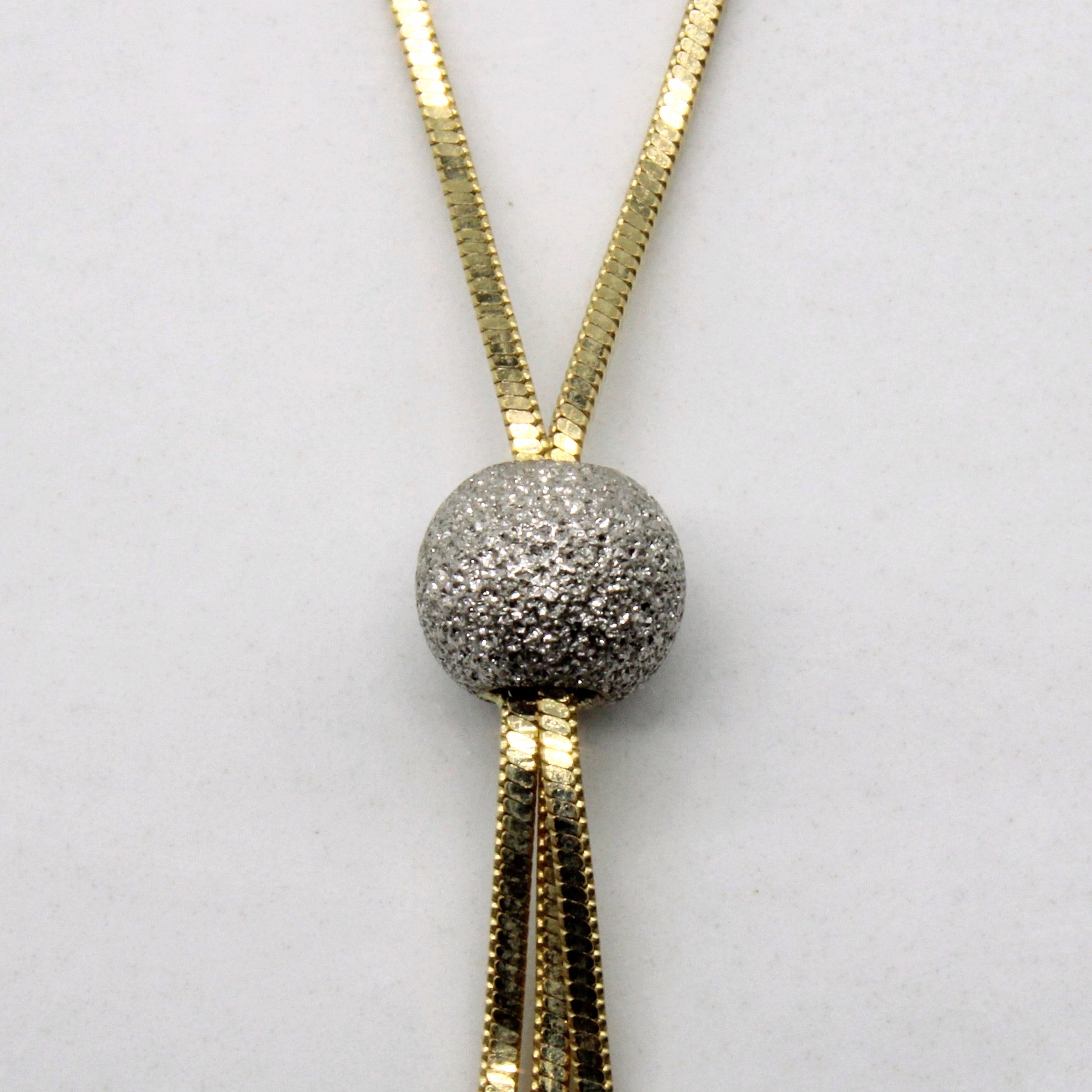 14k Two Tone Gold Necklace | 19" |