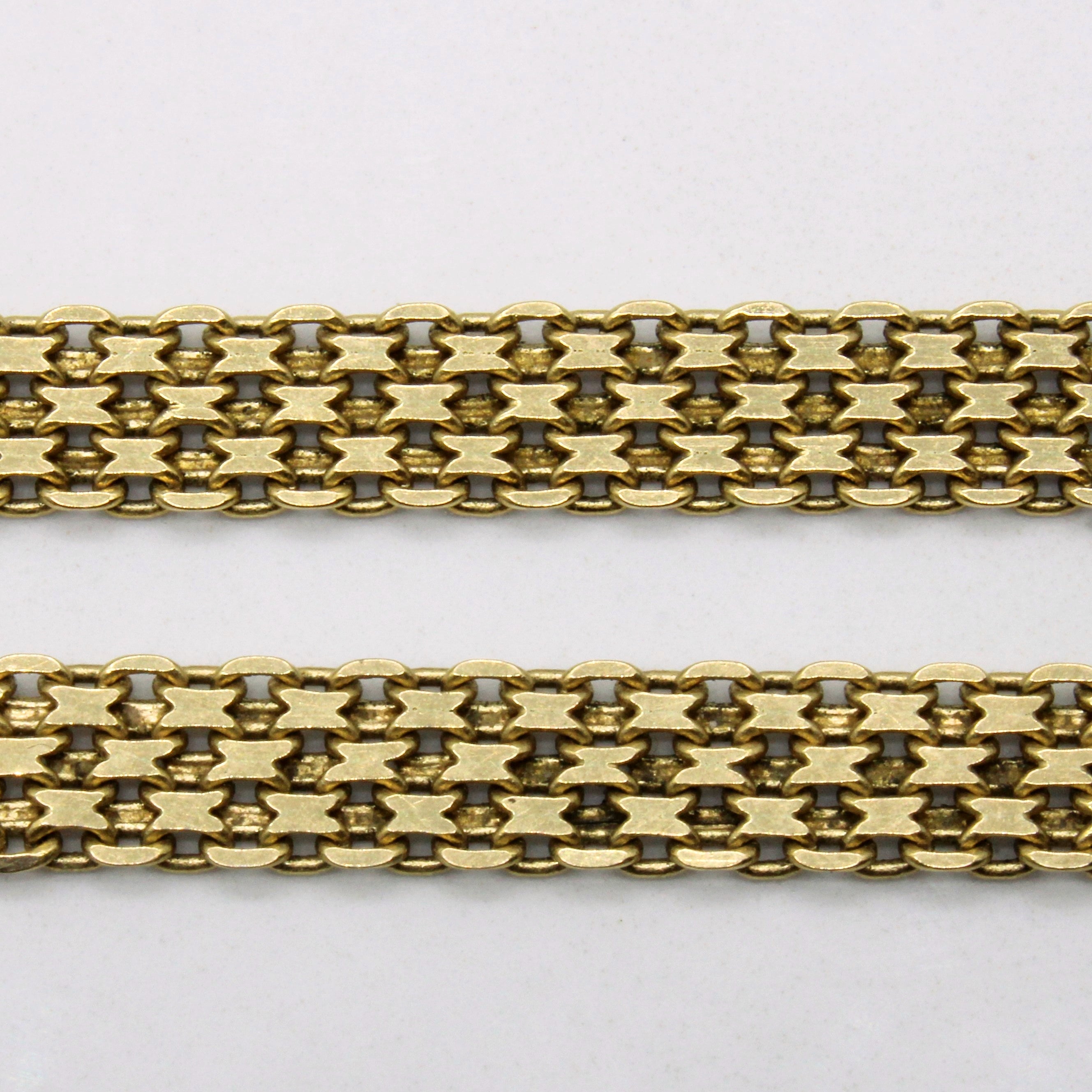 14k Yellow Gold Woven Necklace | 18" |