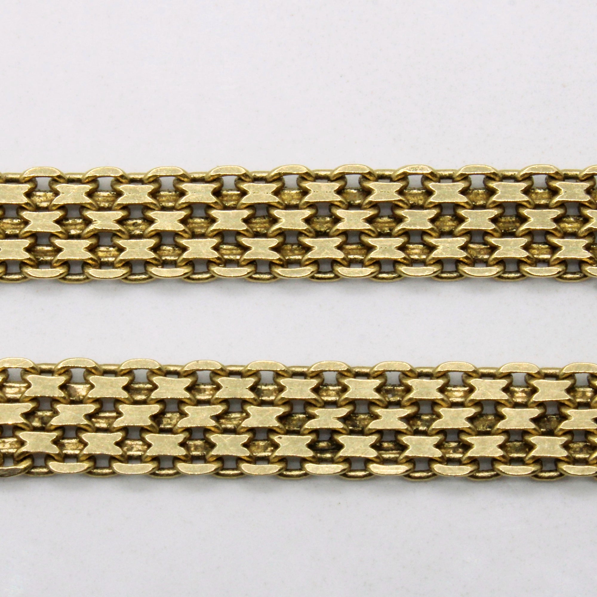 14k Yellow Gold Woven Necklace | 18