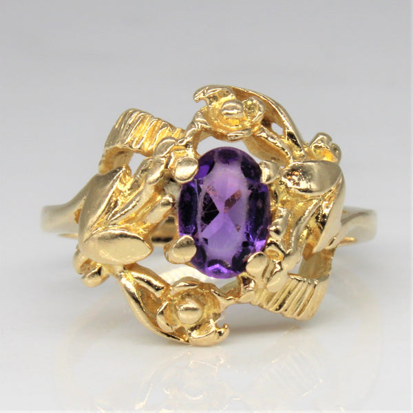 Amethyst Cocktail Ring | 0.50ct | SZ 5.75 |