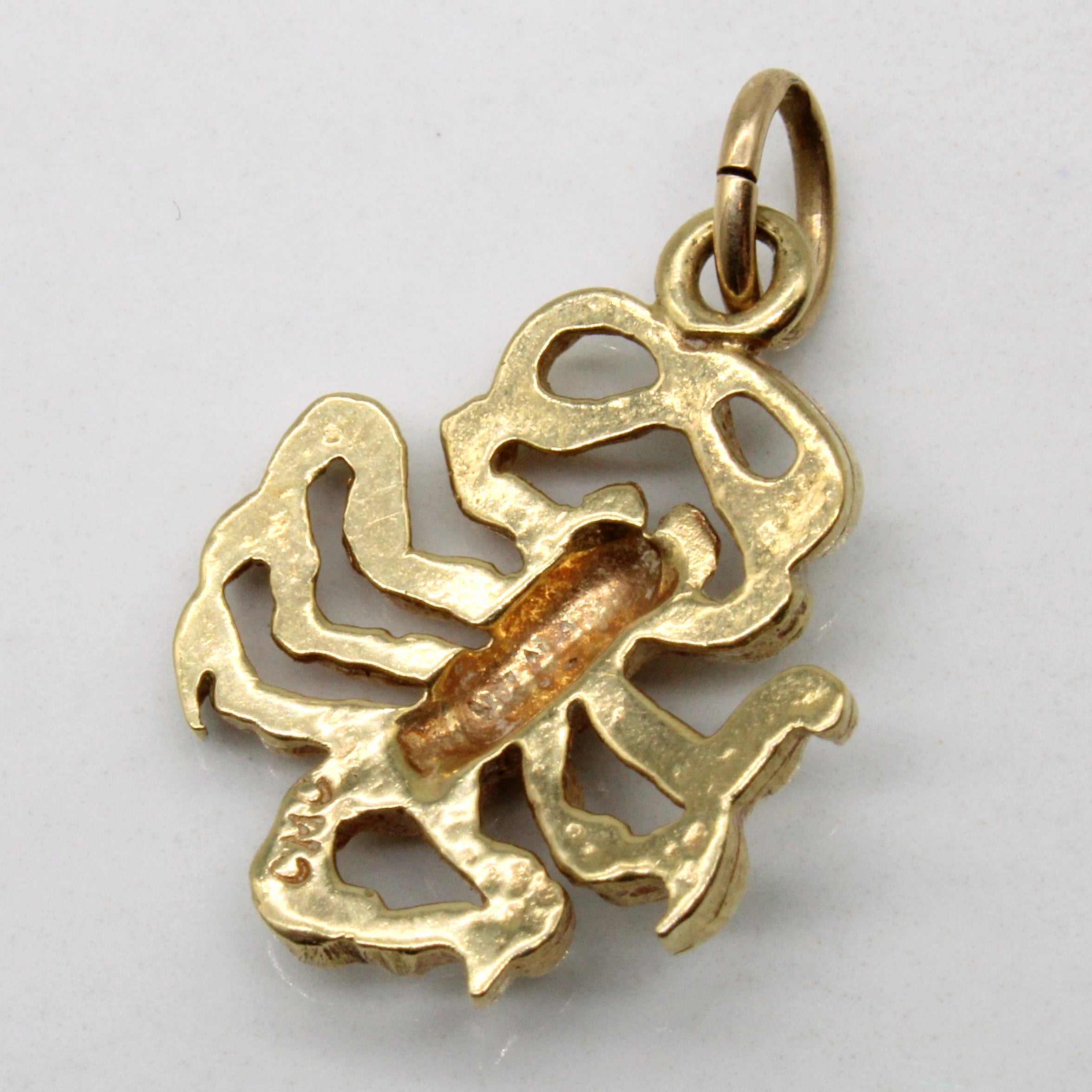 14k Yellow Gold Scorpion Pendant