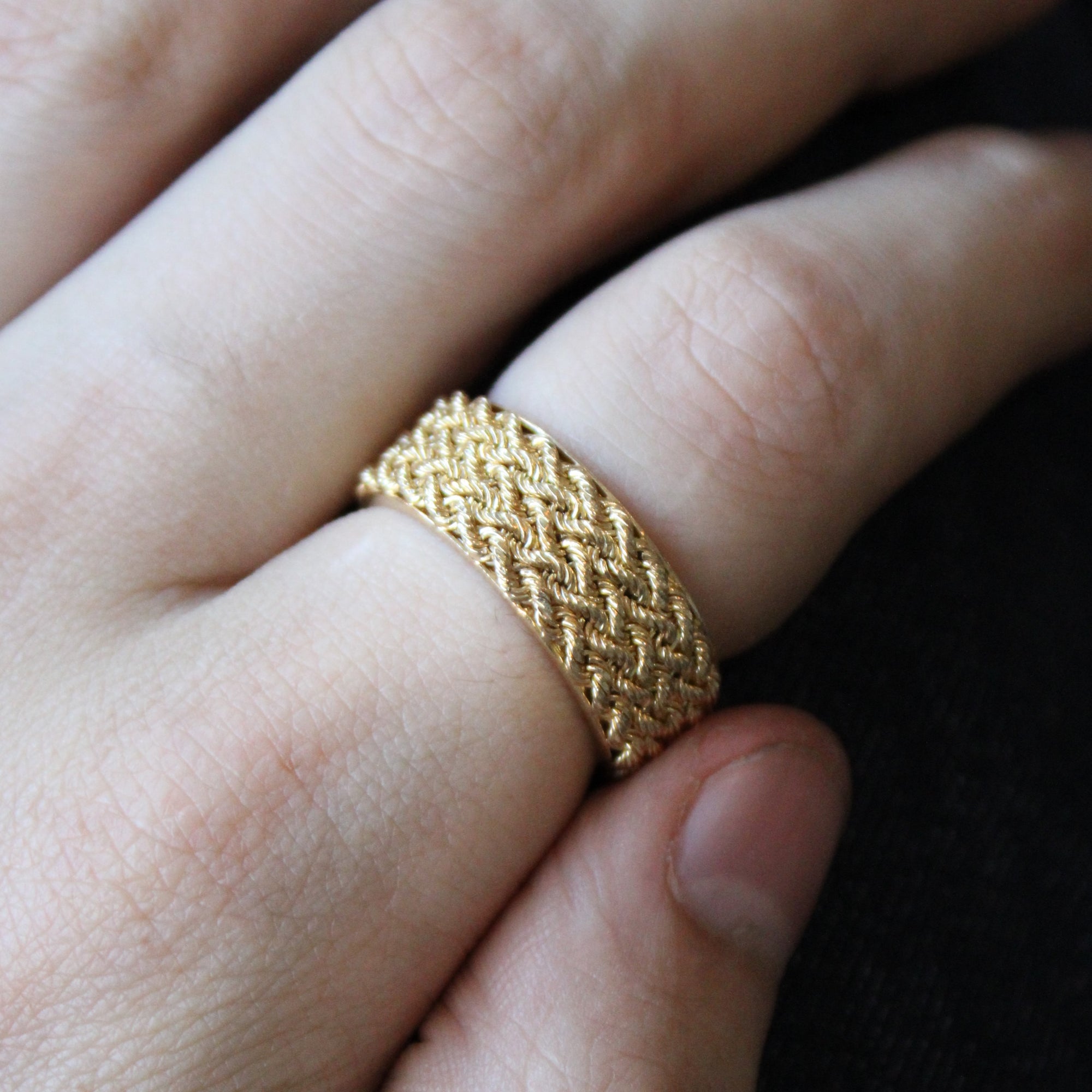 Braided Yellow Gold Ring | SZ 10 |
