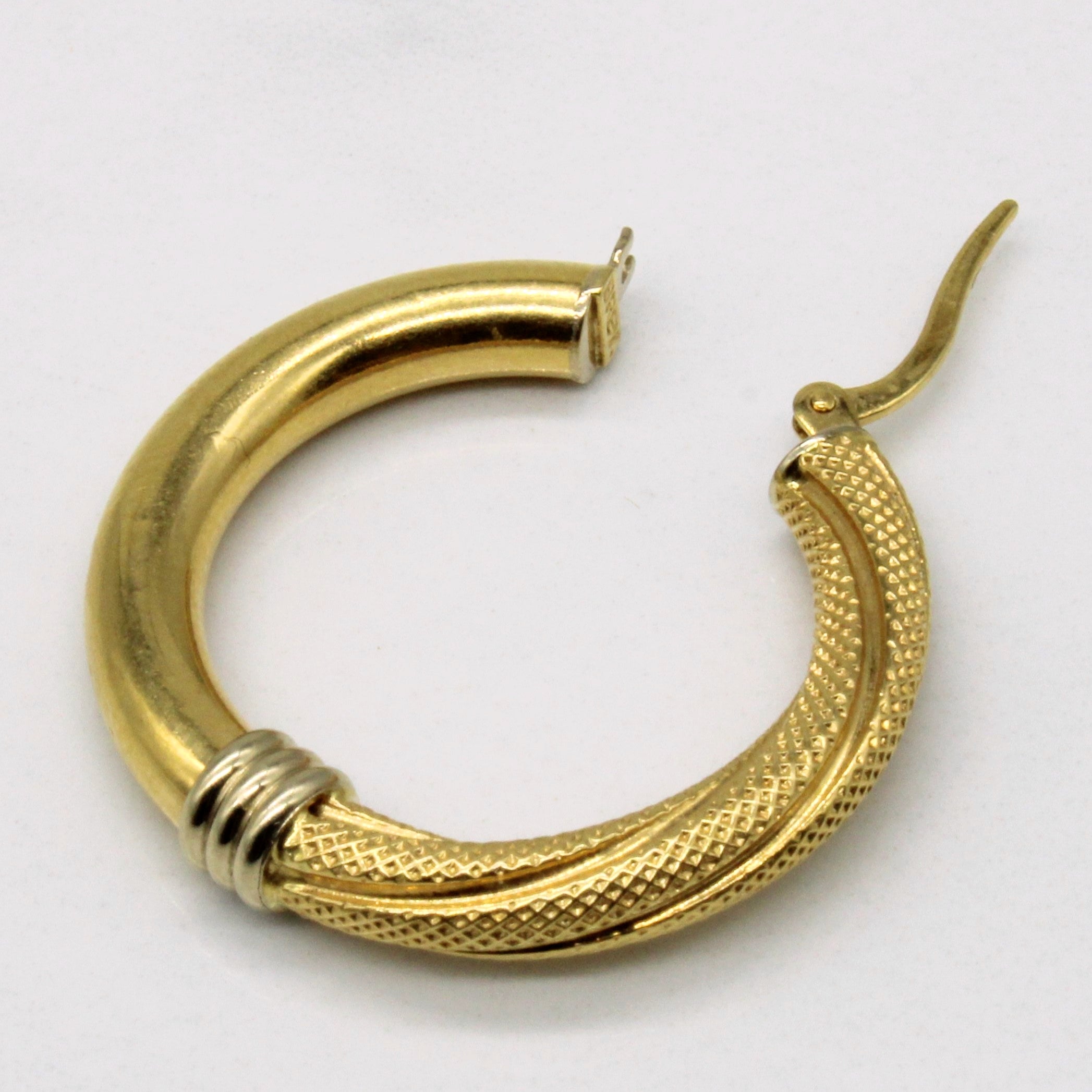 18k Yellow Gold Hoop Earrings