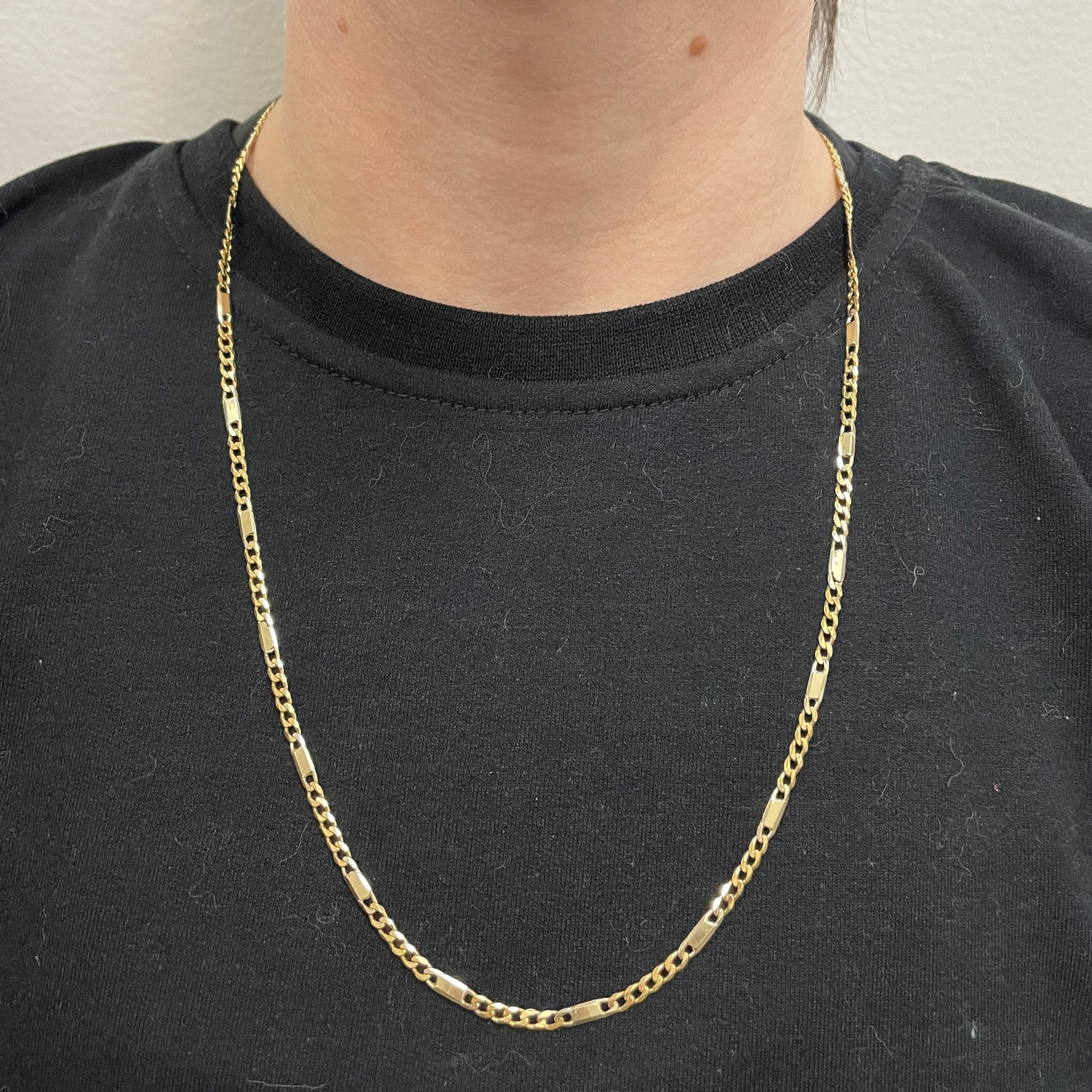 18k Yellow Gold Figarucci Chain | 23" |