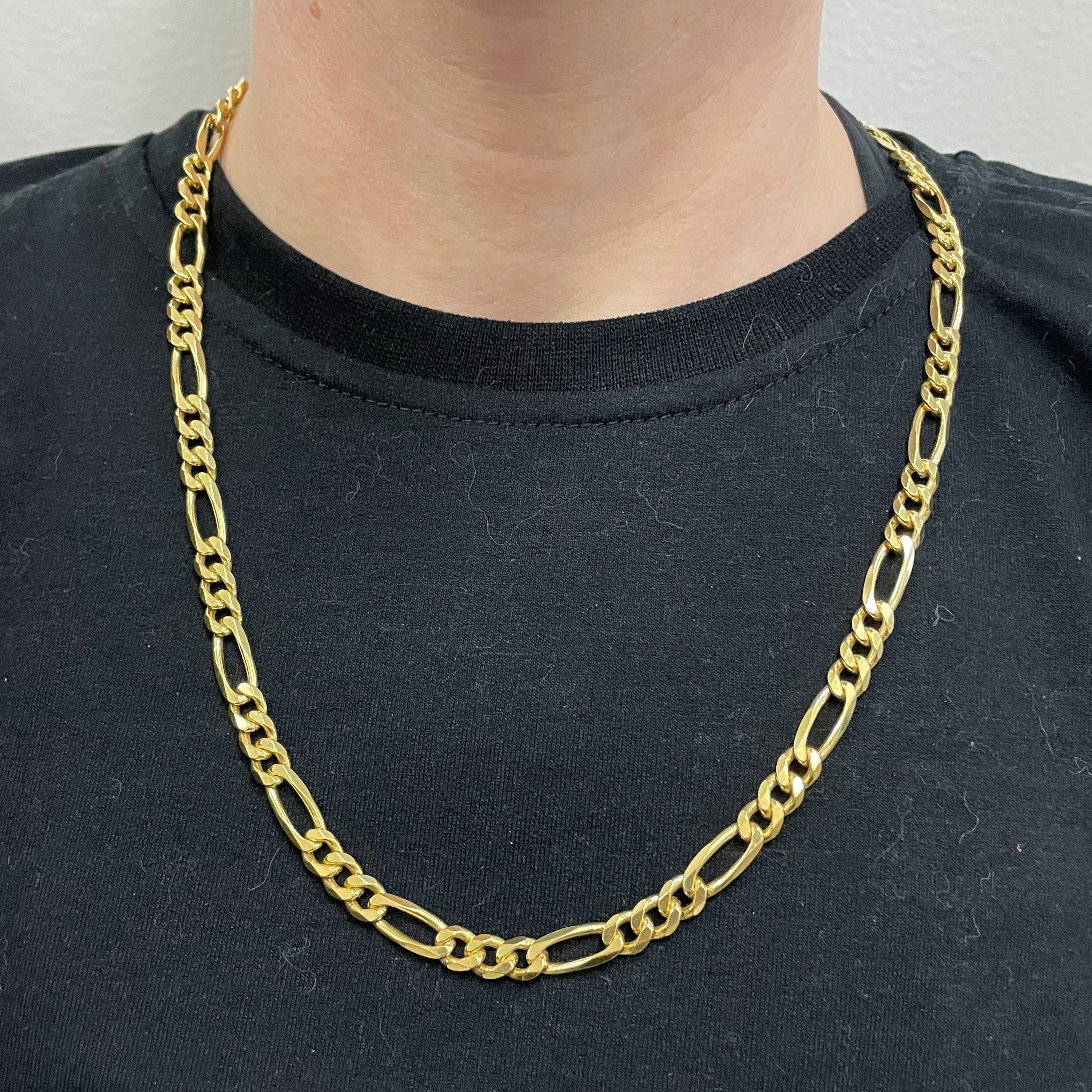 18k Yellow Gold Figaro Chain | 23" |