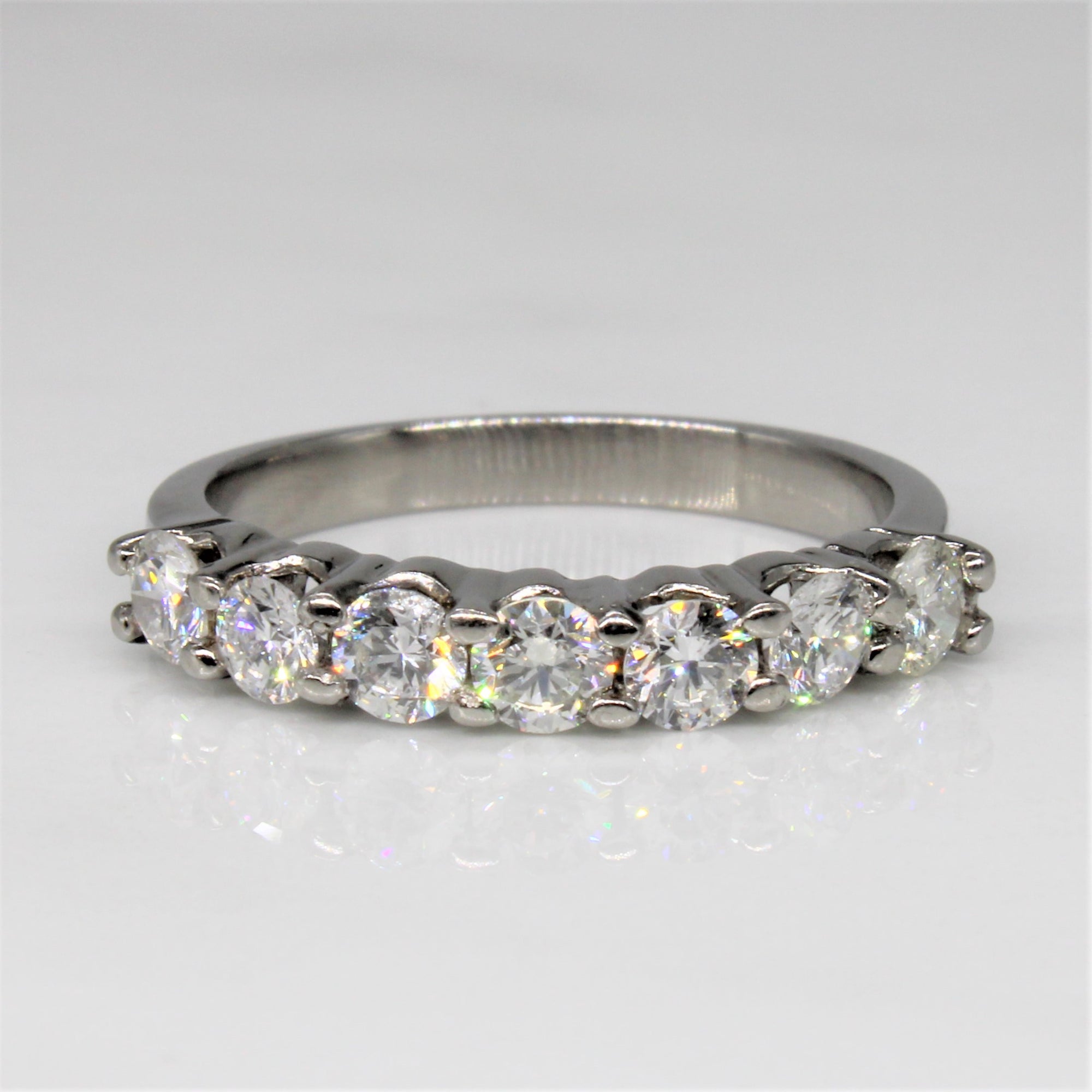 Seven stone clearance diamond band