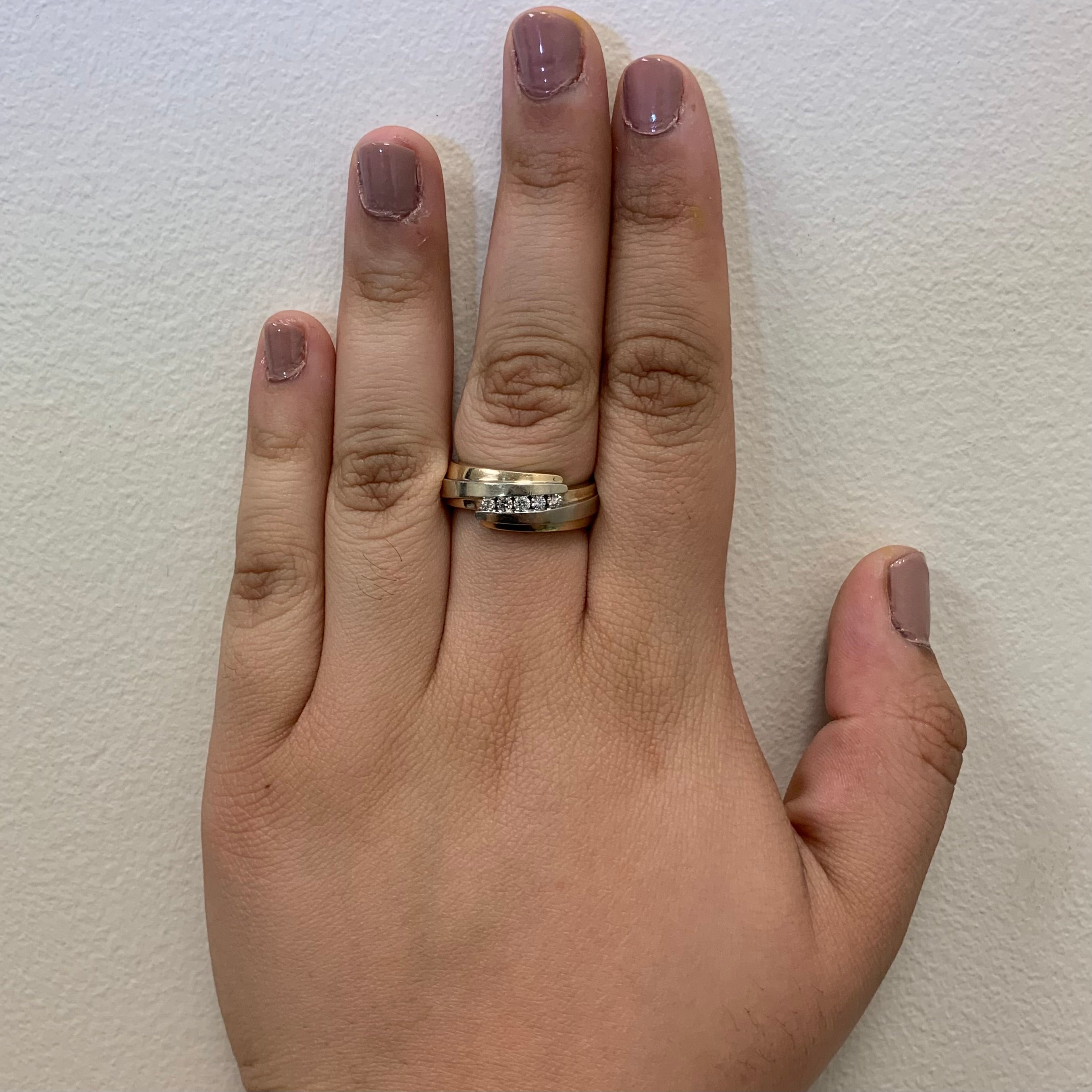 Five Stone Bypass Ring | 0.24ctw | SZ 8.5 |