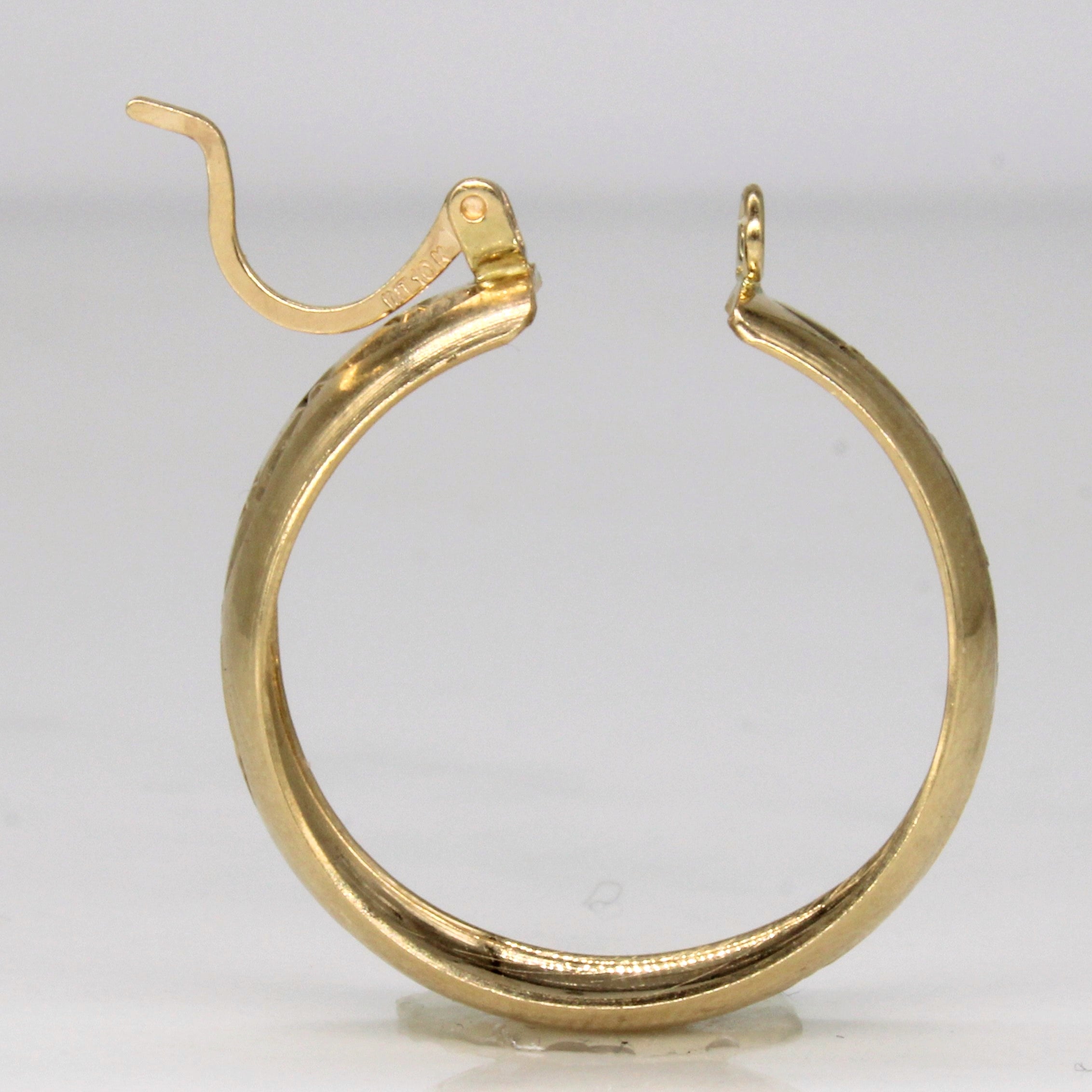 10k Yellow Gold Hoop Earrings