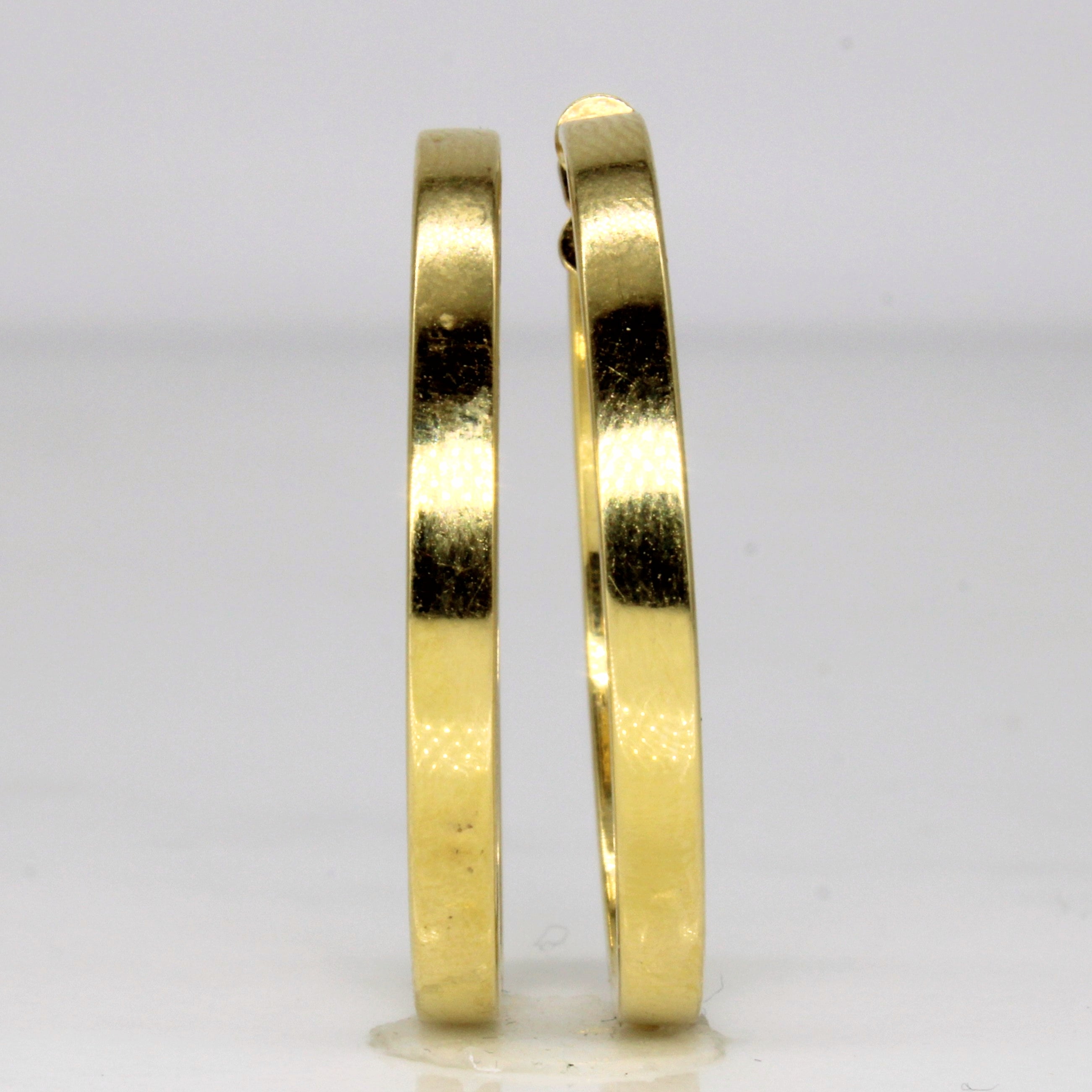 18k Yellow Gold Hoop Earrings