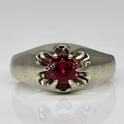 Synthetic Ruby Ring | 0.52ct | SZ 9 |