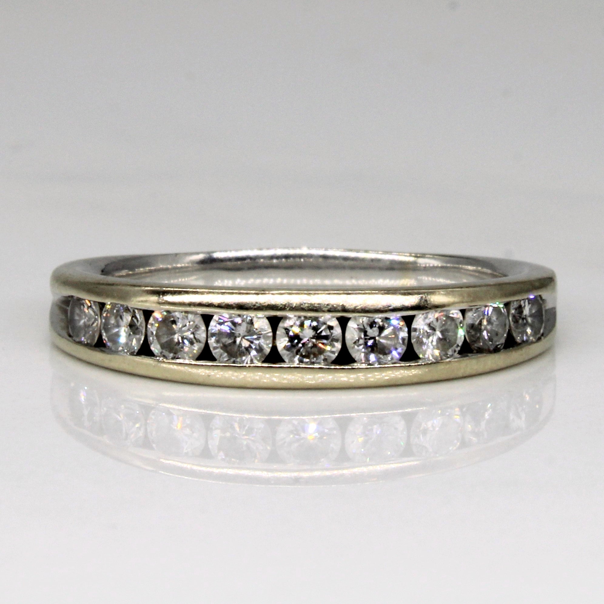 Bague sertie de diamants en canal | 0,50 ct | Taille 6,5 | 