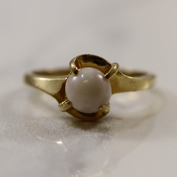 Solitaire Cabochon Opal Ring | 0.50ct | SZ 4 |