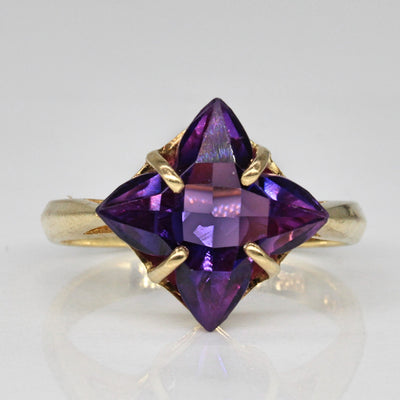 Synthetic Purple Sapphire Cocktail Ring | 3.00ct | SZ 6.25 |