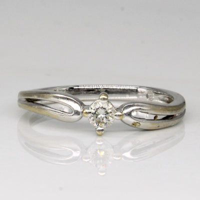 Solitaire Set Diamond Ring | 0.10ct | SZ 6 |