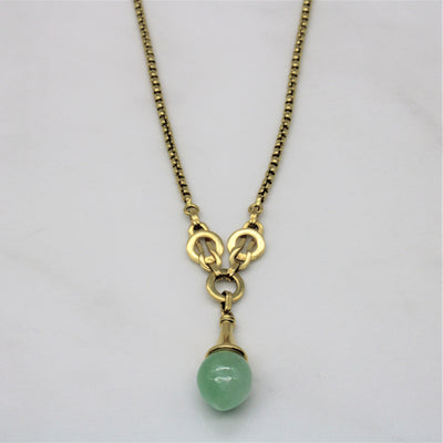 'Links of London' Jadeite Drop Earrings & Necklace | 5.00ctw, 4.00ct | 17