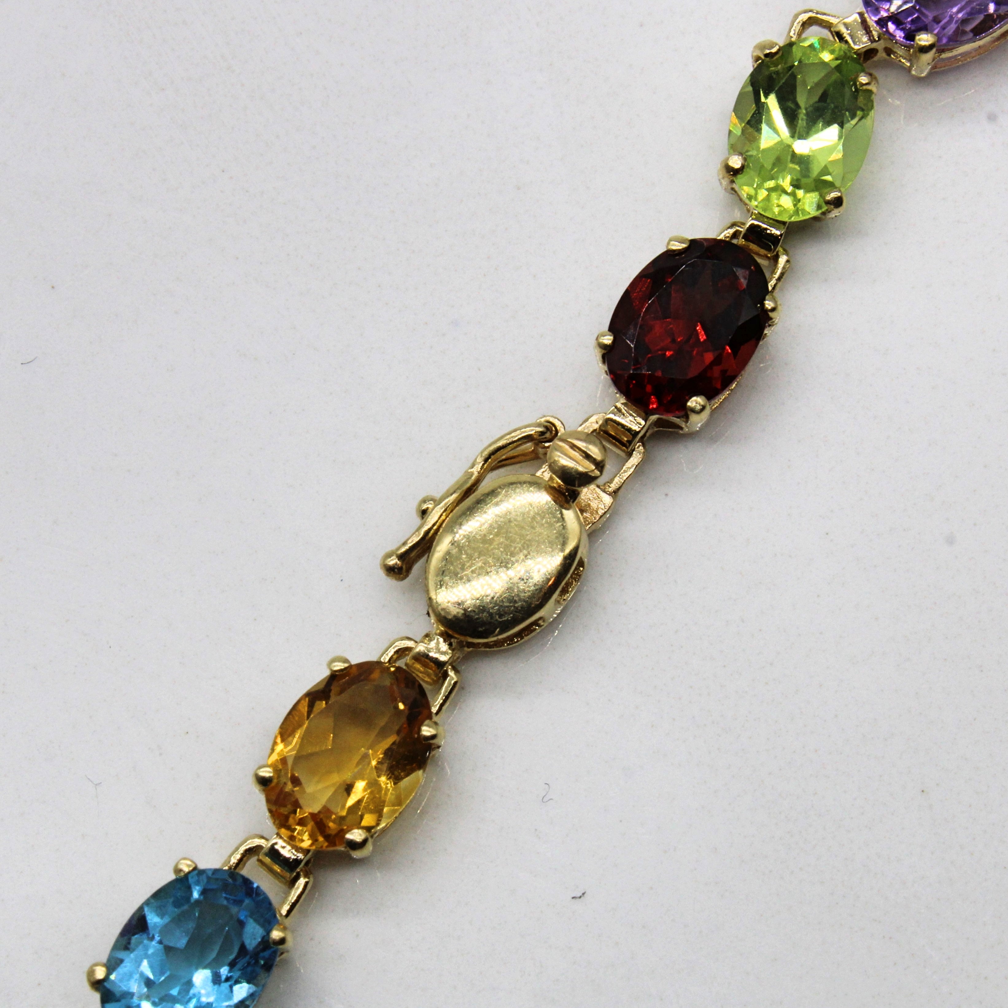 Multi Gem Tennis Bracelet | 14.70ctw | 7.5" |