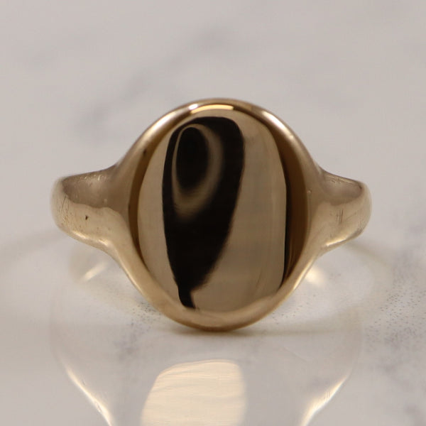 1940s Oval Signet Ring | SZ 8.75 |