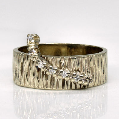 Diamond Swoop Ring | 0.07ctw | SZ 6 |