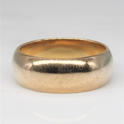 Yellow Gold Plain Band | SZ 8.5 |