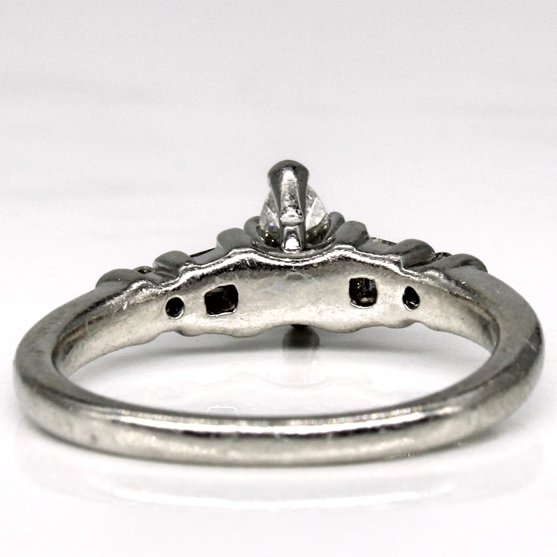 Platinum Marquise Diamond Engagement Ring | 0.44ctw | SZ 6.75 |