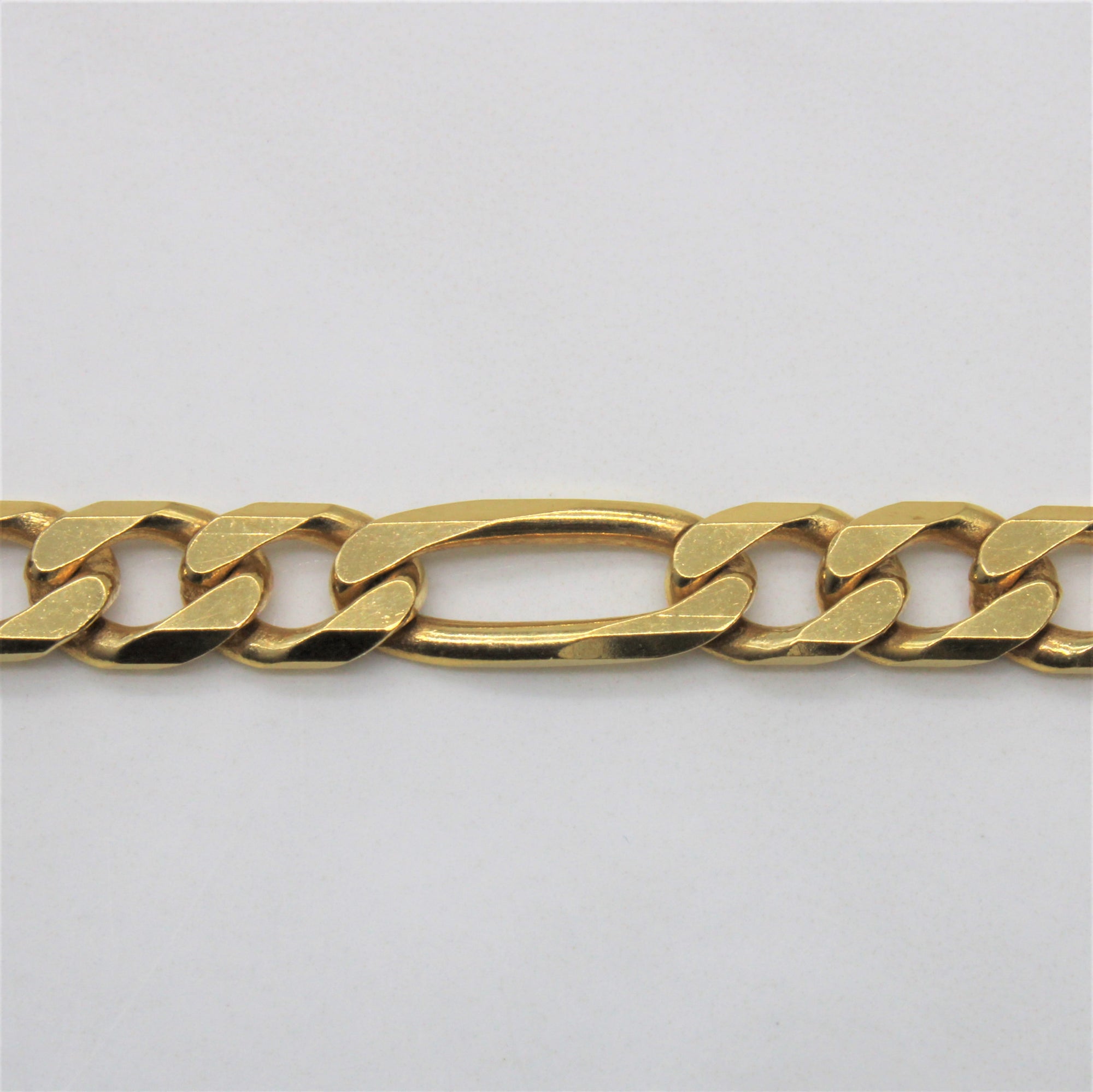 18k Yellow Gold Figaro Chain Bracelet | 8