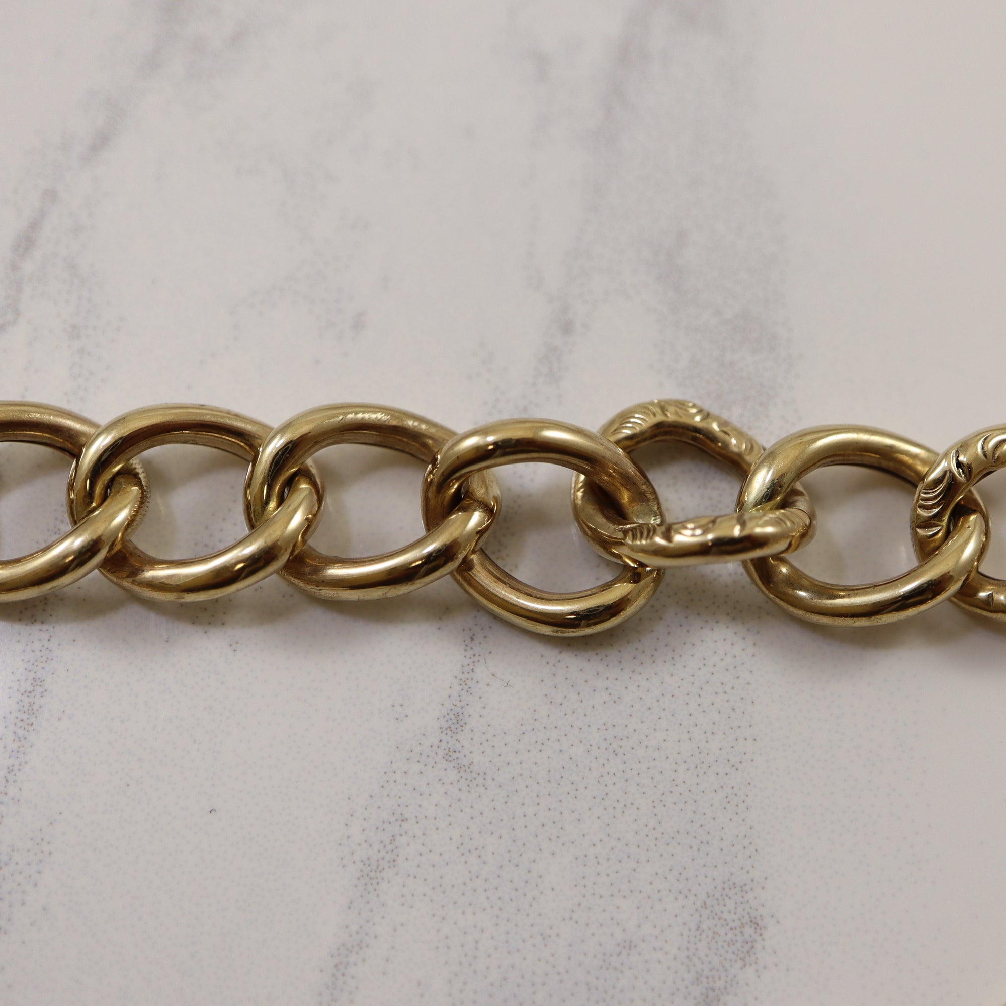 Heart Lock Rolo Chain Bracelet | 10