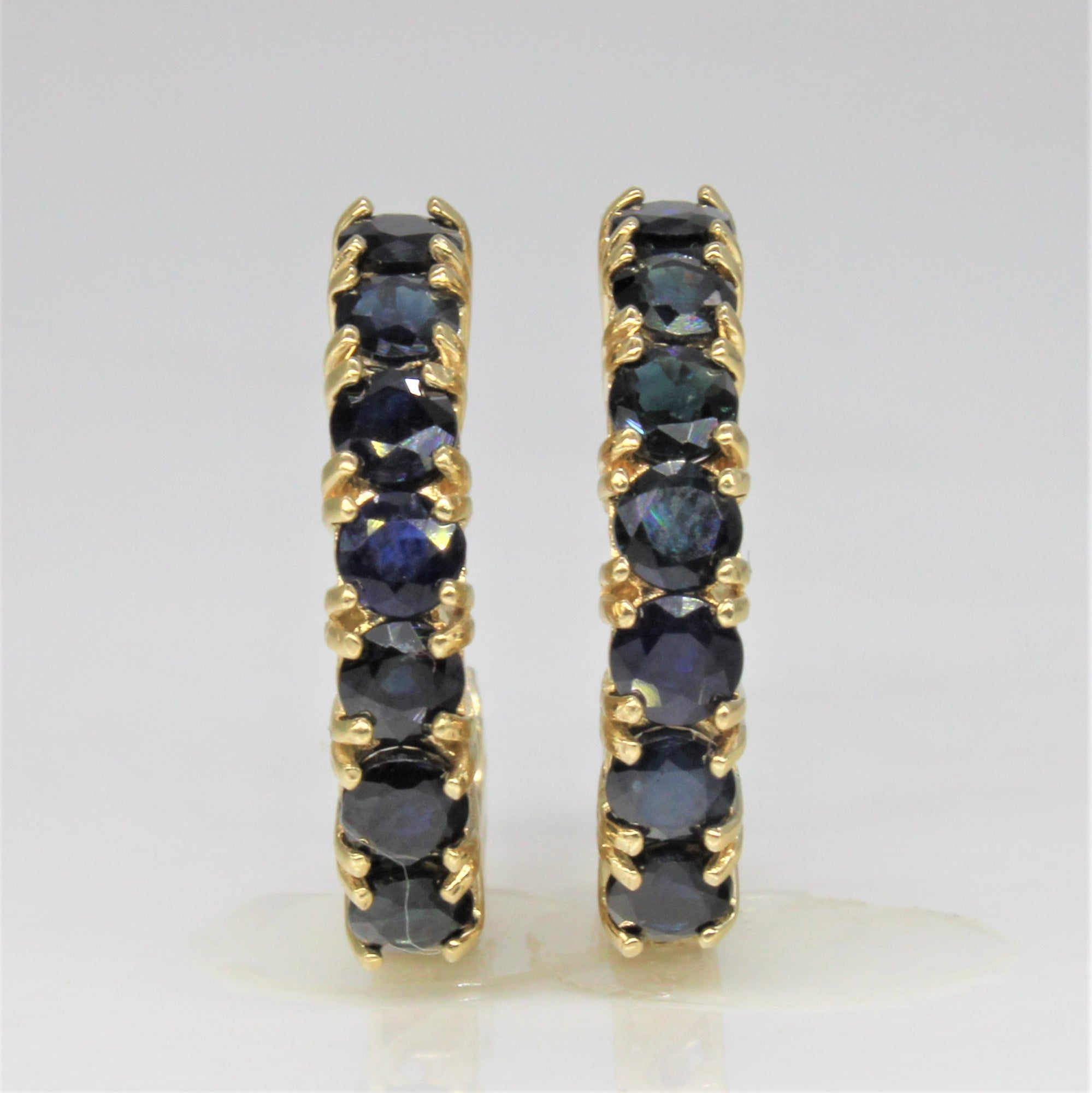 Sapphire Hoop Earrings | 1.68ctw |
