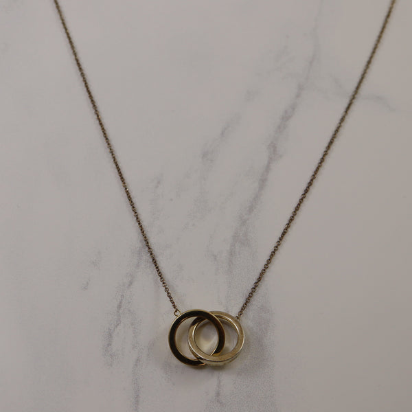 Tiffany & Co.' Mixed Metal Interlocking Circles Necklace | 16