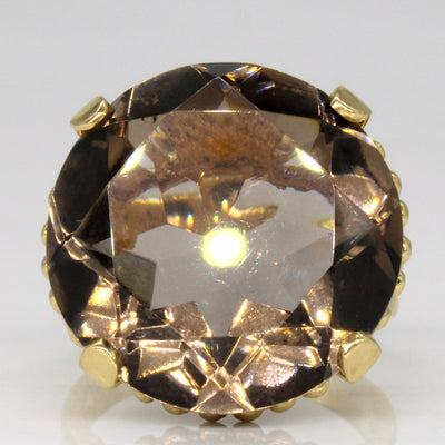 Smokey Quartz Cocktail Ring | 14.55ct | SZ 6 |