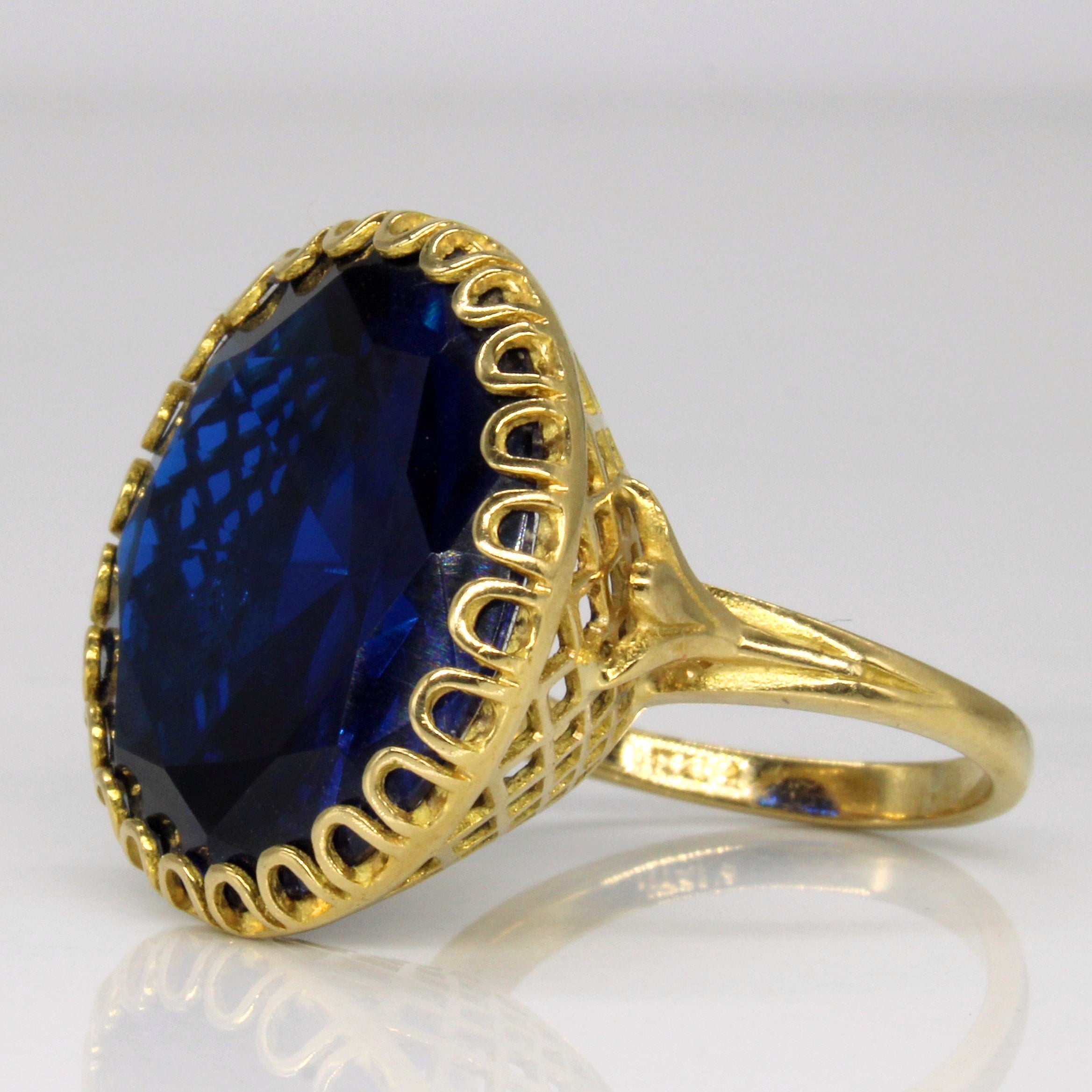 Synthetic Spinel Cocktail Ring | 21.55ct | SZ 5.25 |