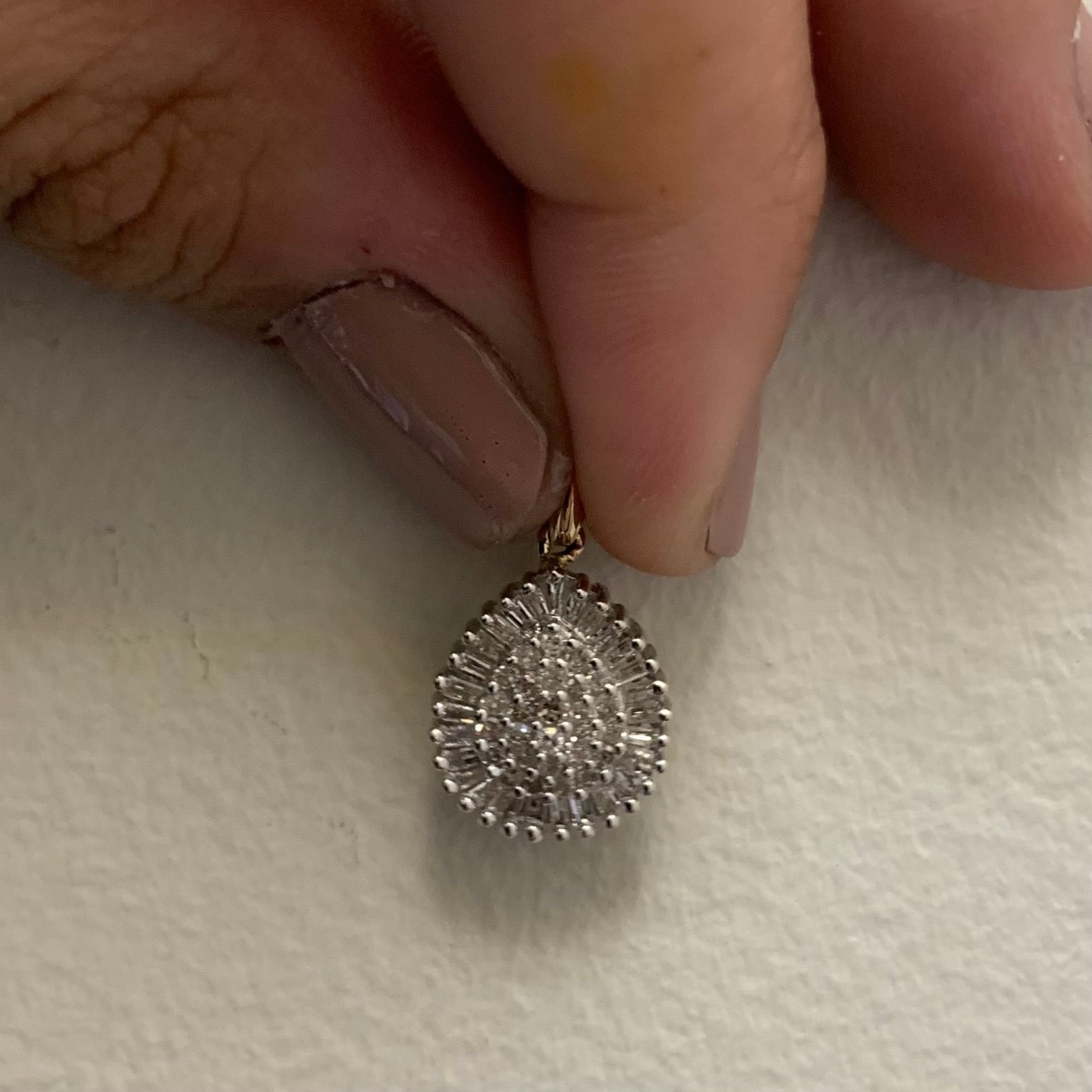 Teardrop Diamond Pendant | 0.40ctw |