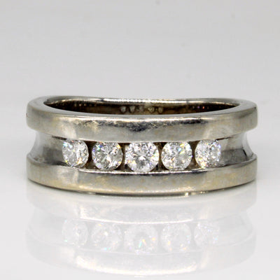 Diamond Channel Set Ring | 0.45ctw | SZ 7.75 |