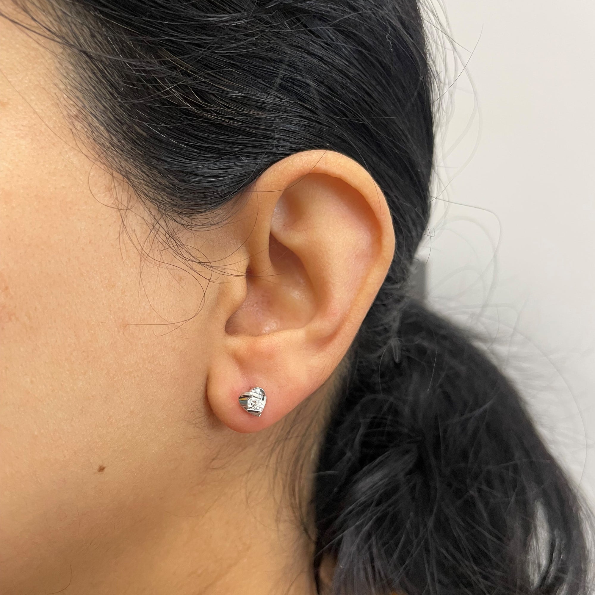 TSL' Tension Set Diamond Stud Earrings | 0.15ctw |