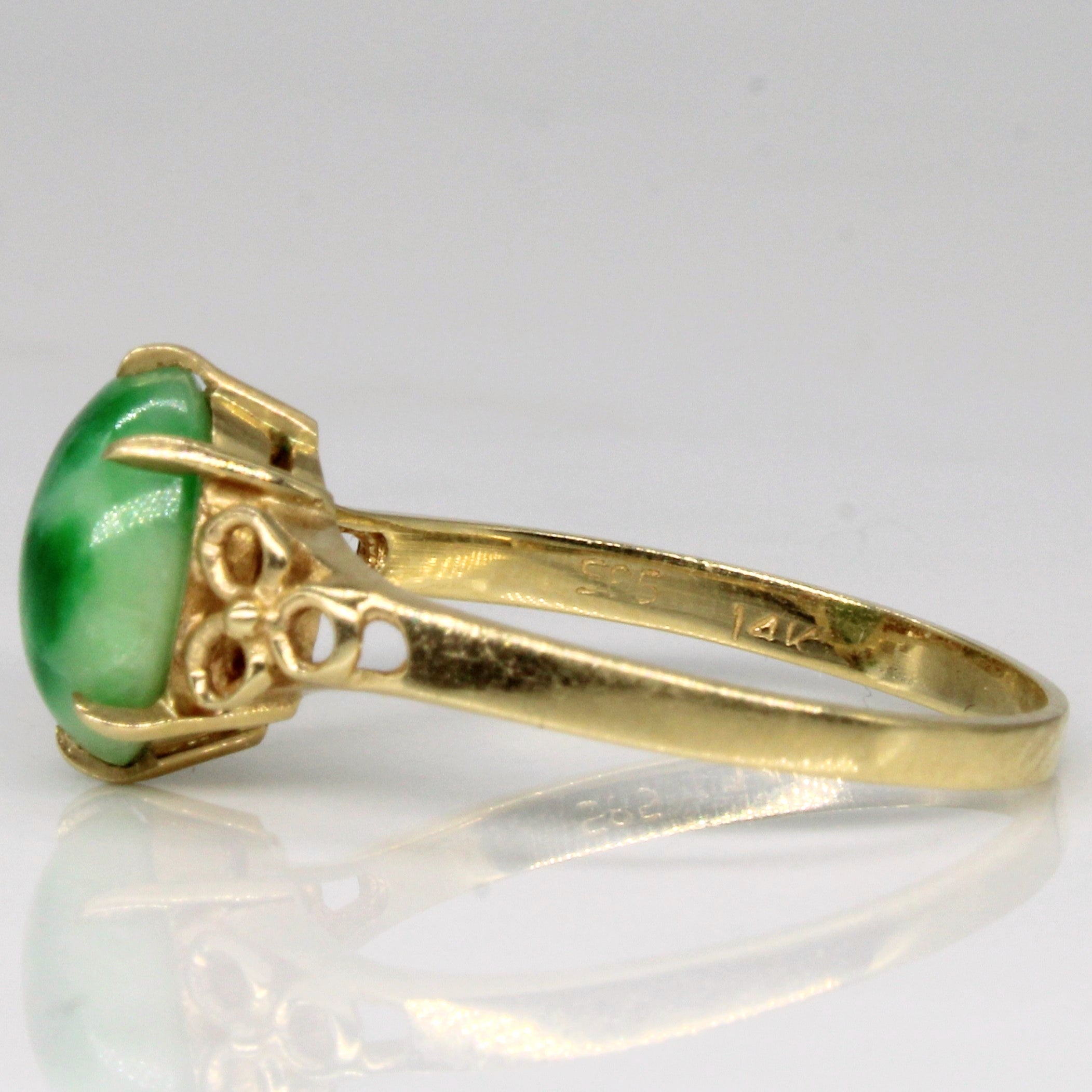 Jadeite Cocktail Ring | 3.10ct | SZ 8.25 |