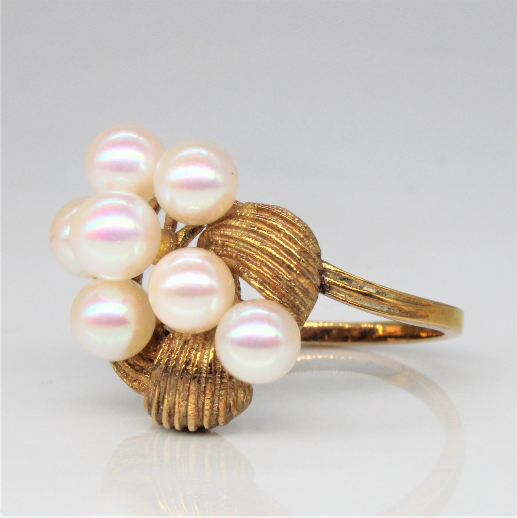 'Mikimoto' Pearl Cluster Ring | SZ 6 |