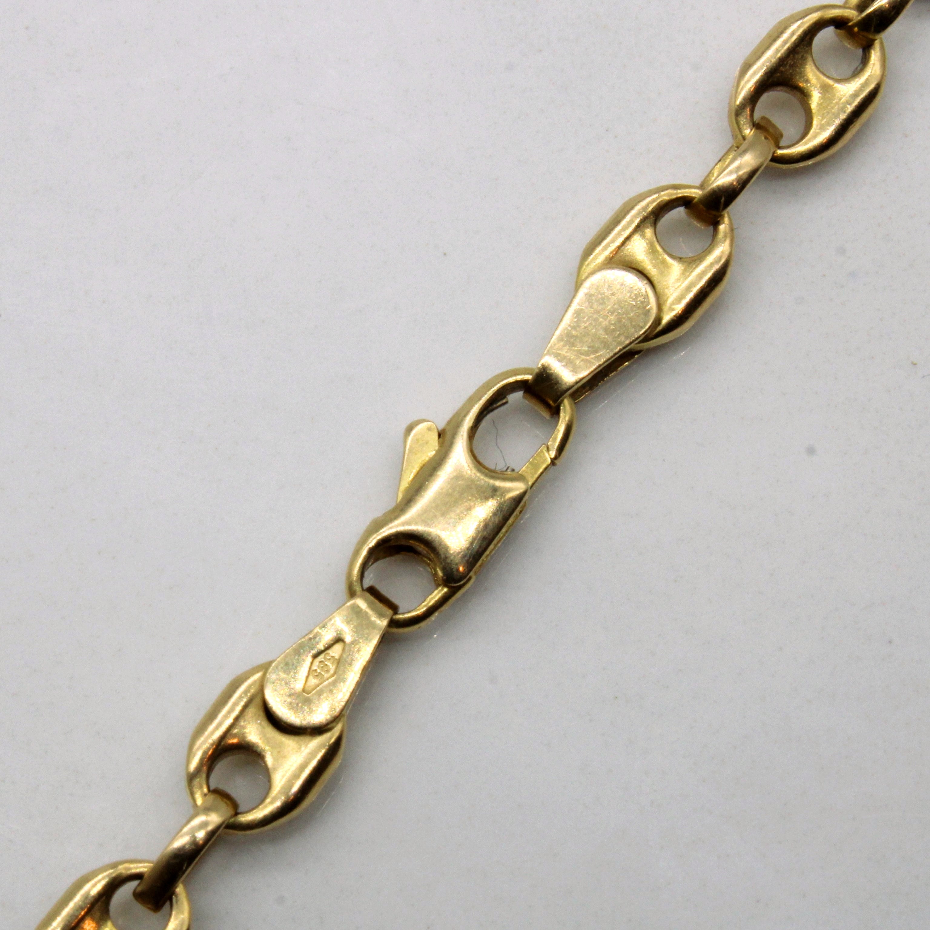 14k Yellow Gold Anchor Link Chain | 18" |