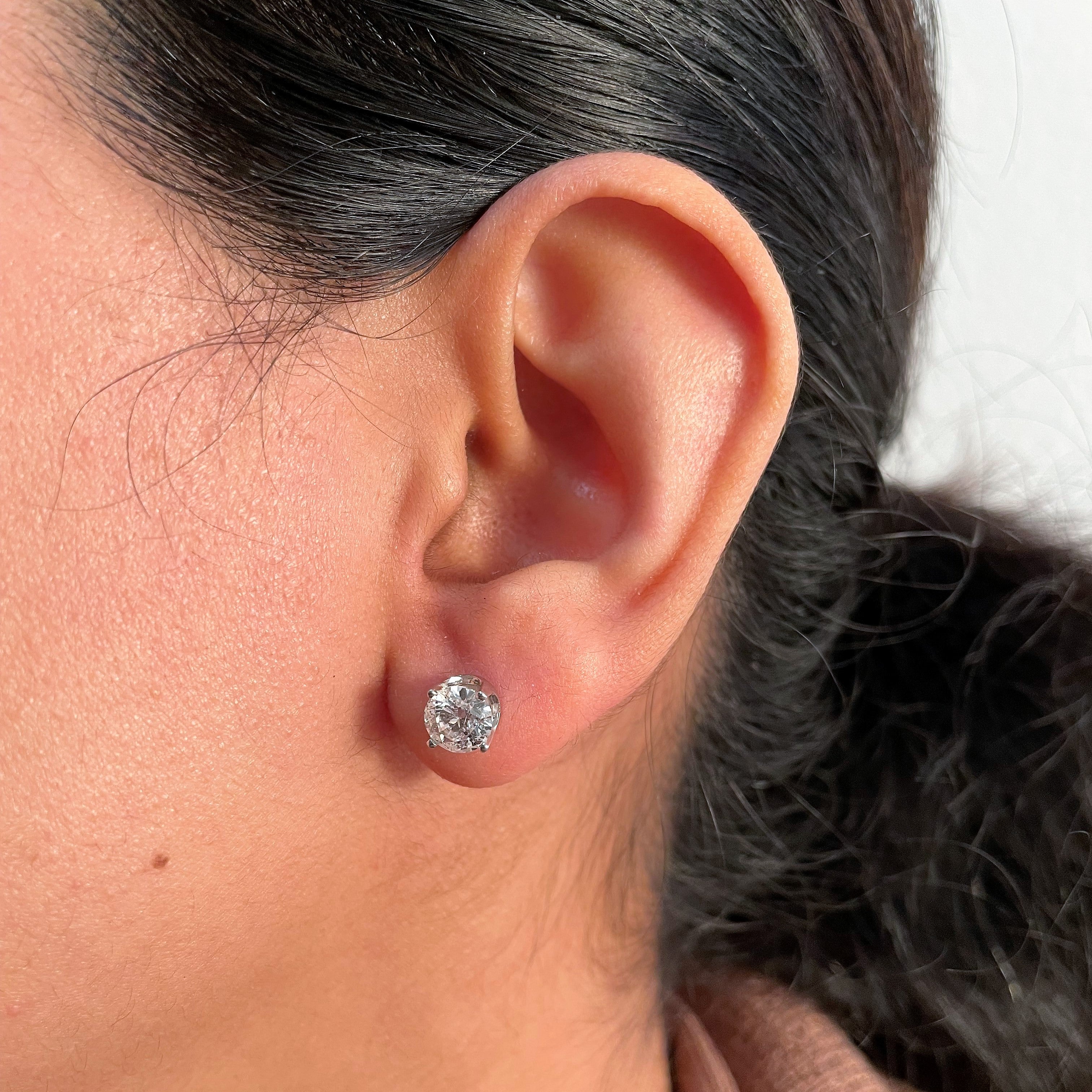 Boucles d'oreilles puces en diamant à vis | 1,12 ct | 