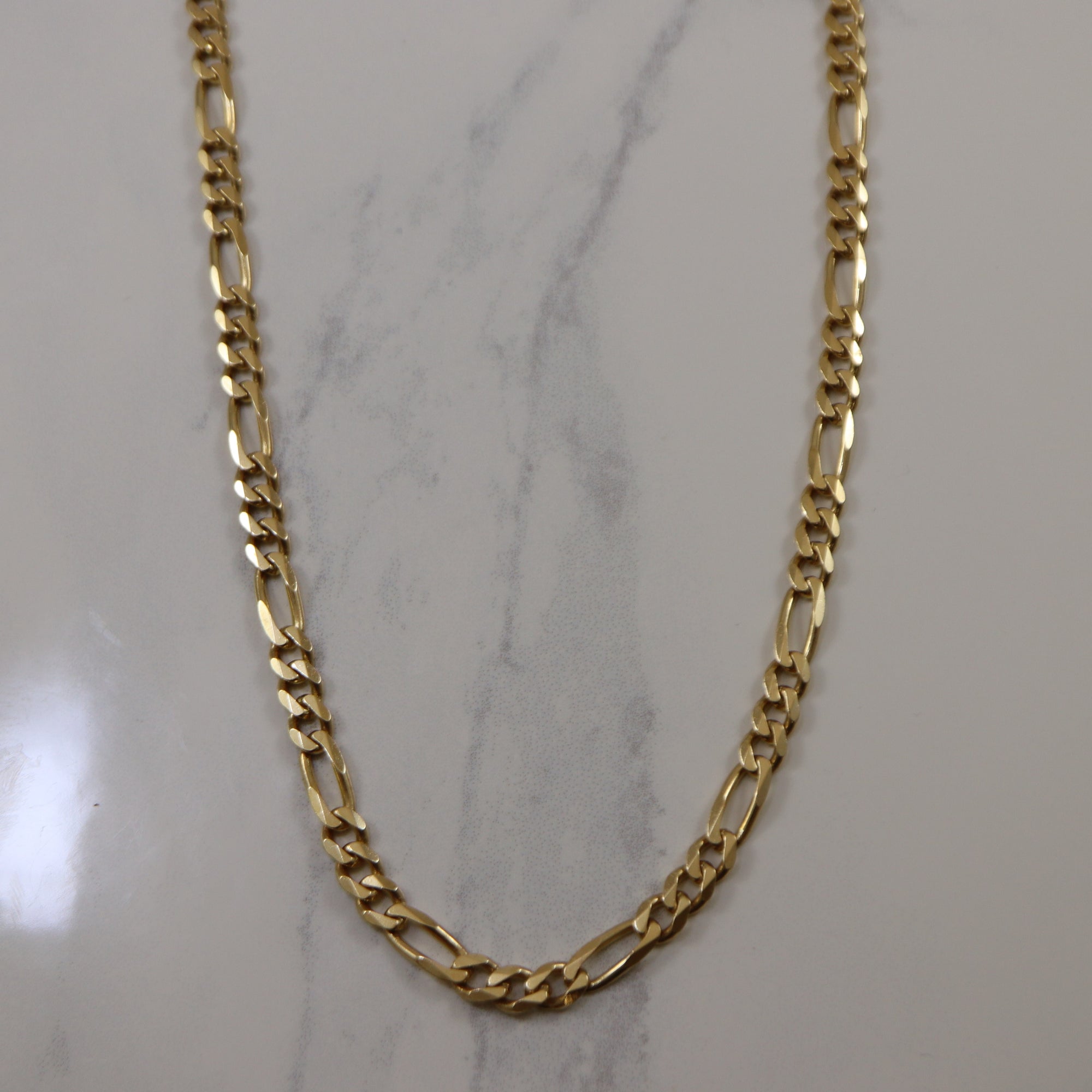 Figaro gold hot sale chain 14k