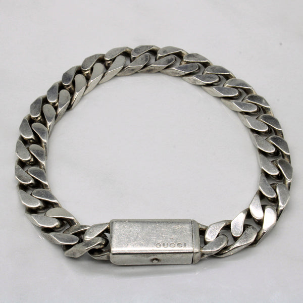 'Gucci' Sterling Silver Bracelet | 8