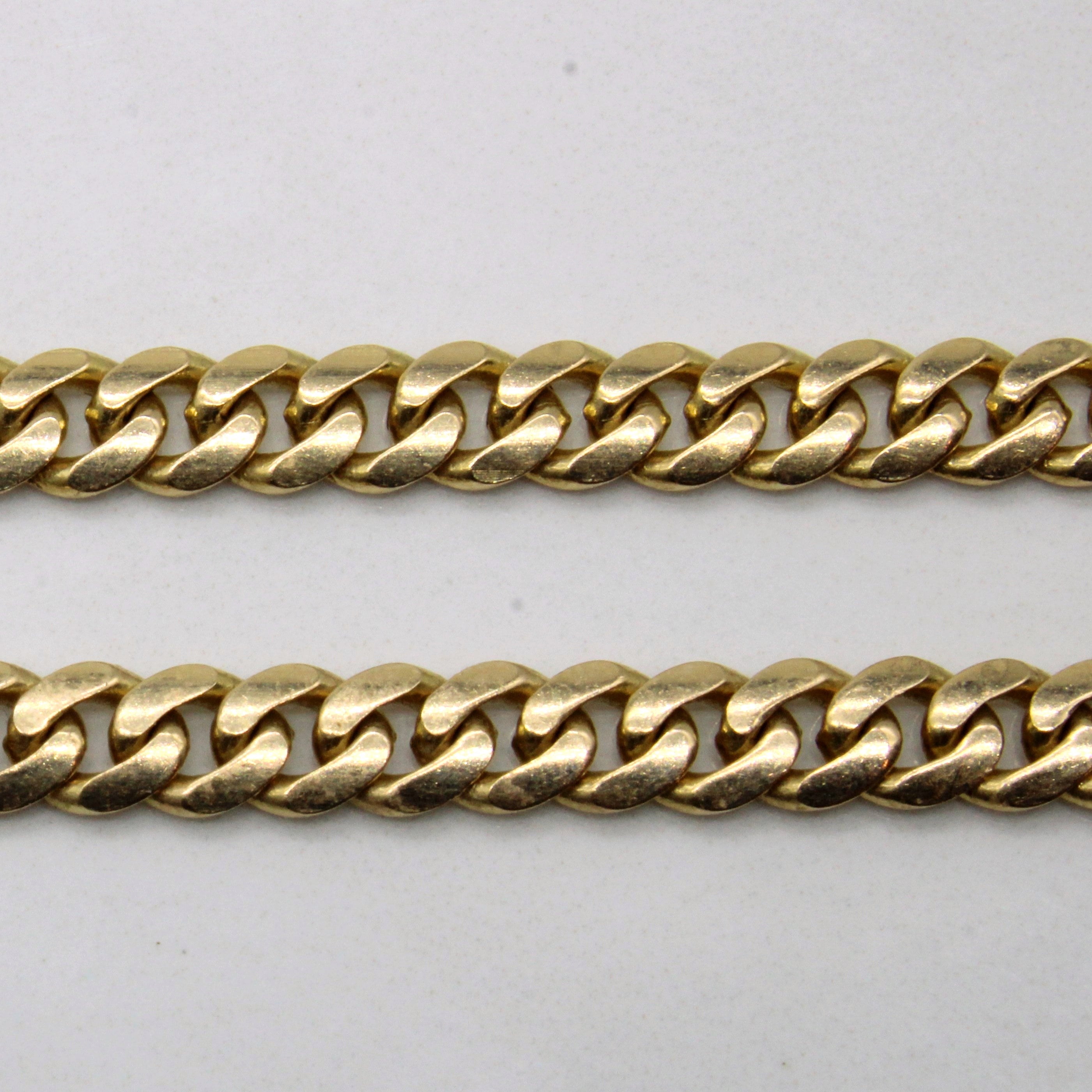 14k Yellow Gold Cuban Link Chain | 22" |