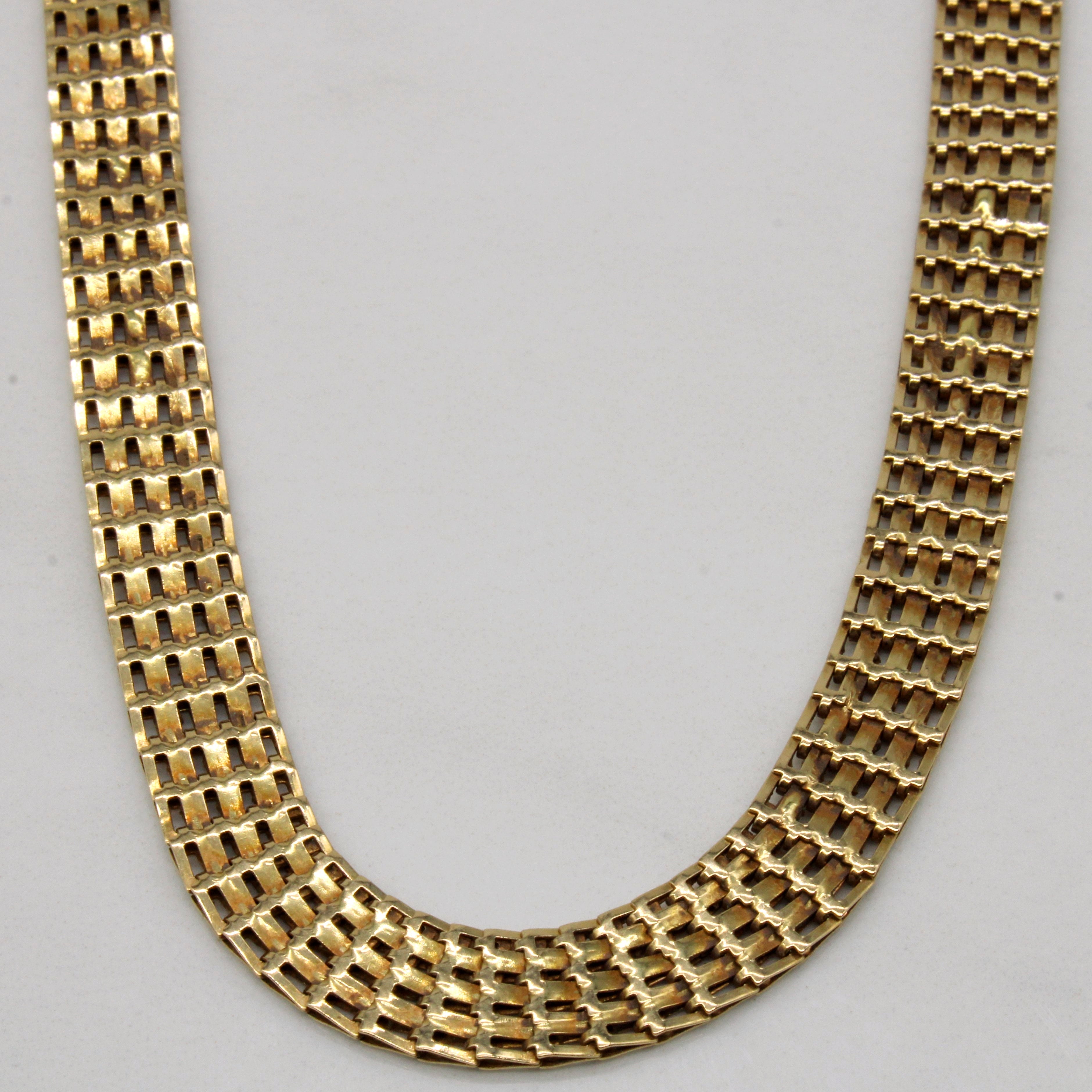 14k Yellow Gold Necklace | 18" |